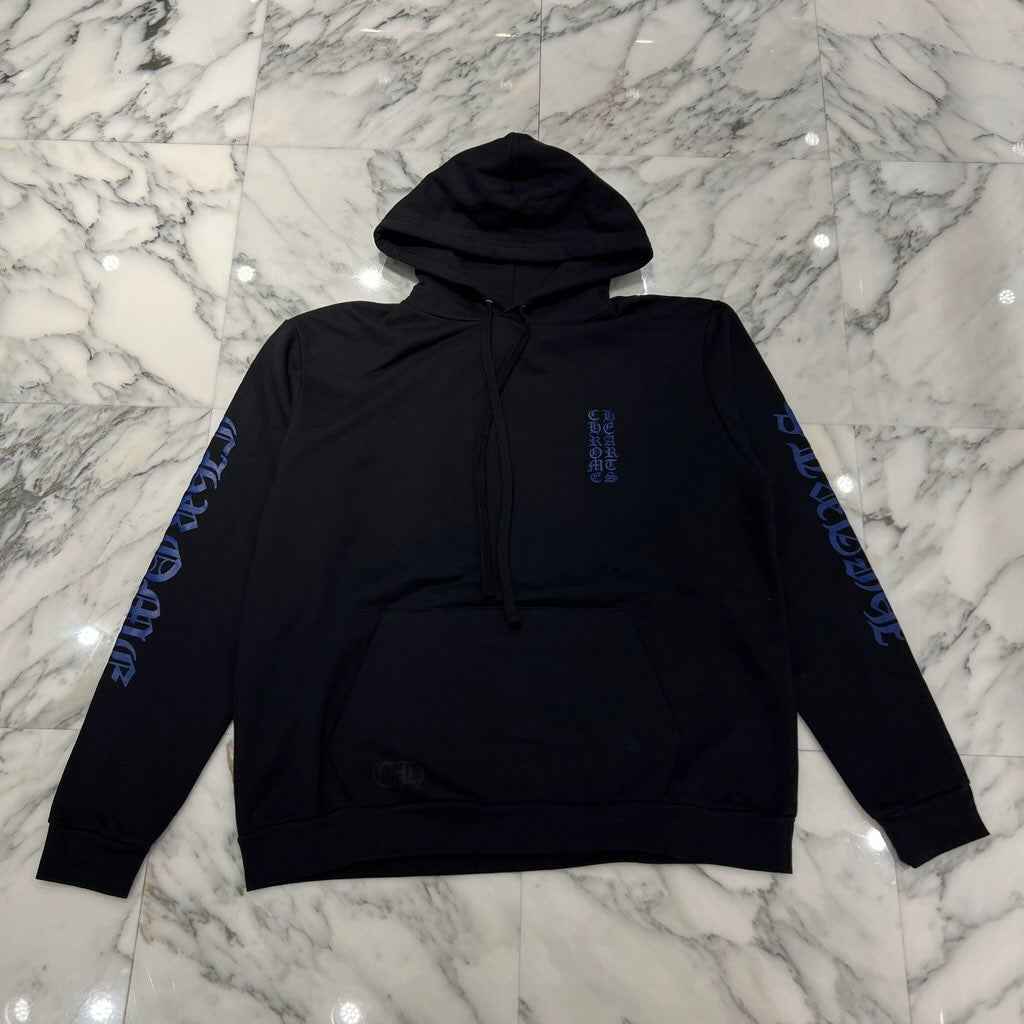 CHROME HEARTS Vertical Logo Pullover Hoodie Size M クロムハーツ ヴァーティカルロゴ プルオーバーフーディー サイズM