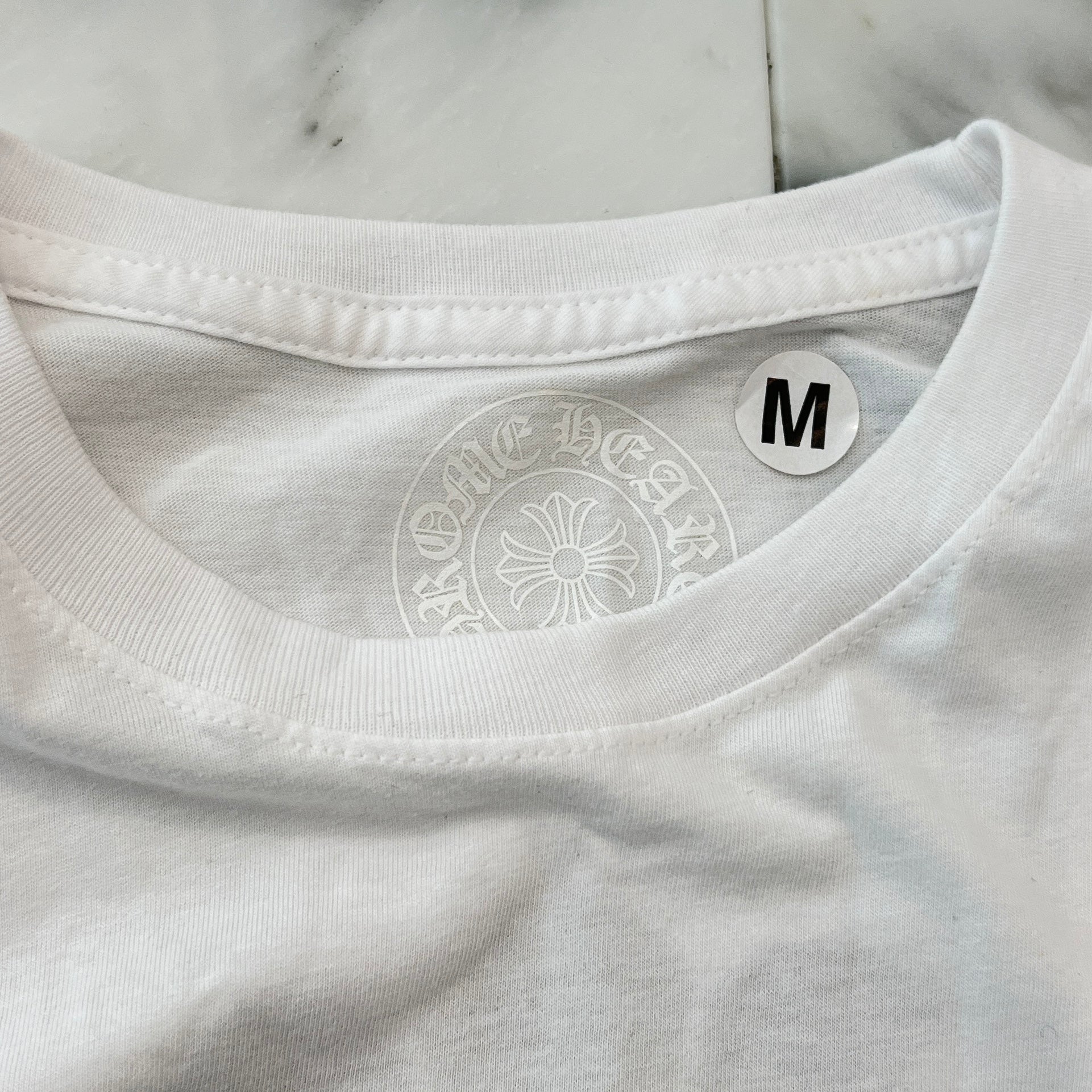 CHROME HEARTS Back Scroll CH Plus Cross Long Sleeve Tee Size M クロムハーツ バックスクロール CHプラスクロス ロングスリーブTシャツ サイズM