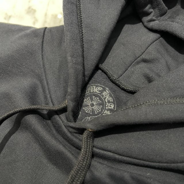 CHROME HEARTS Vertical Logo Pullover Hoodie Size M クロムハーツ ヴァーティカルロゴ プルオーバーフーディー サイズM