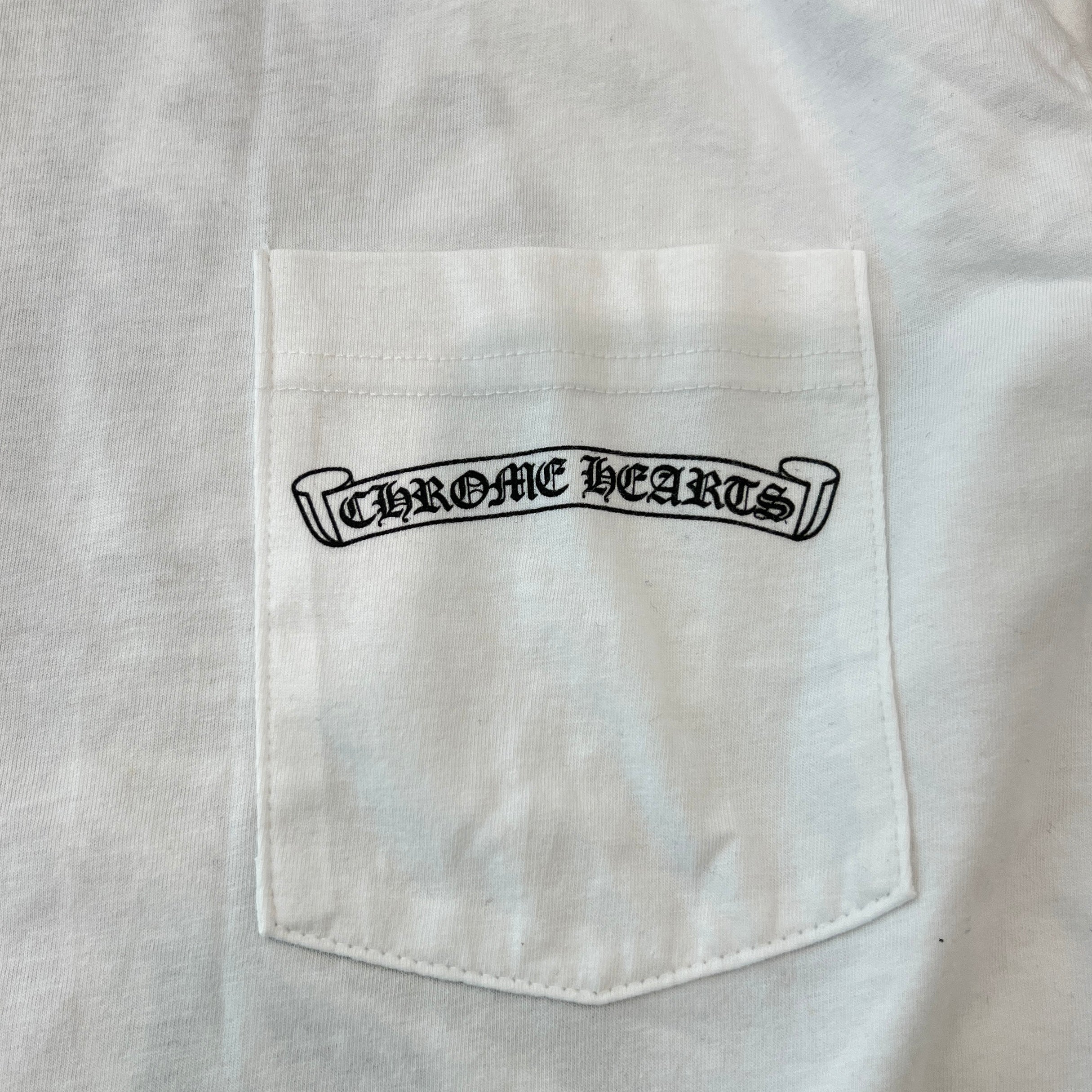 CHROME HEARTS Back Scroll CH Plus Cross Long Sleeve Tee Size M クロムハーツ バックスクロール CHプラスクロス ロングスリーブTシャツ サイズM