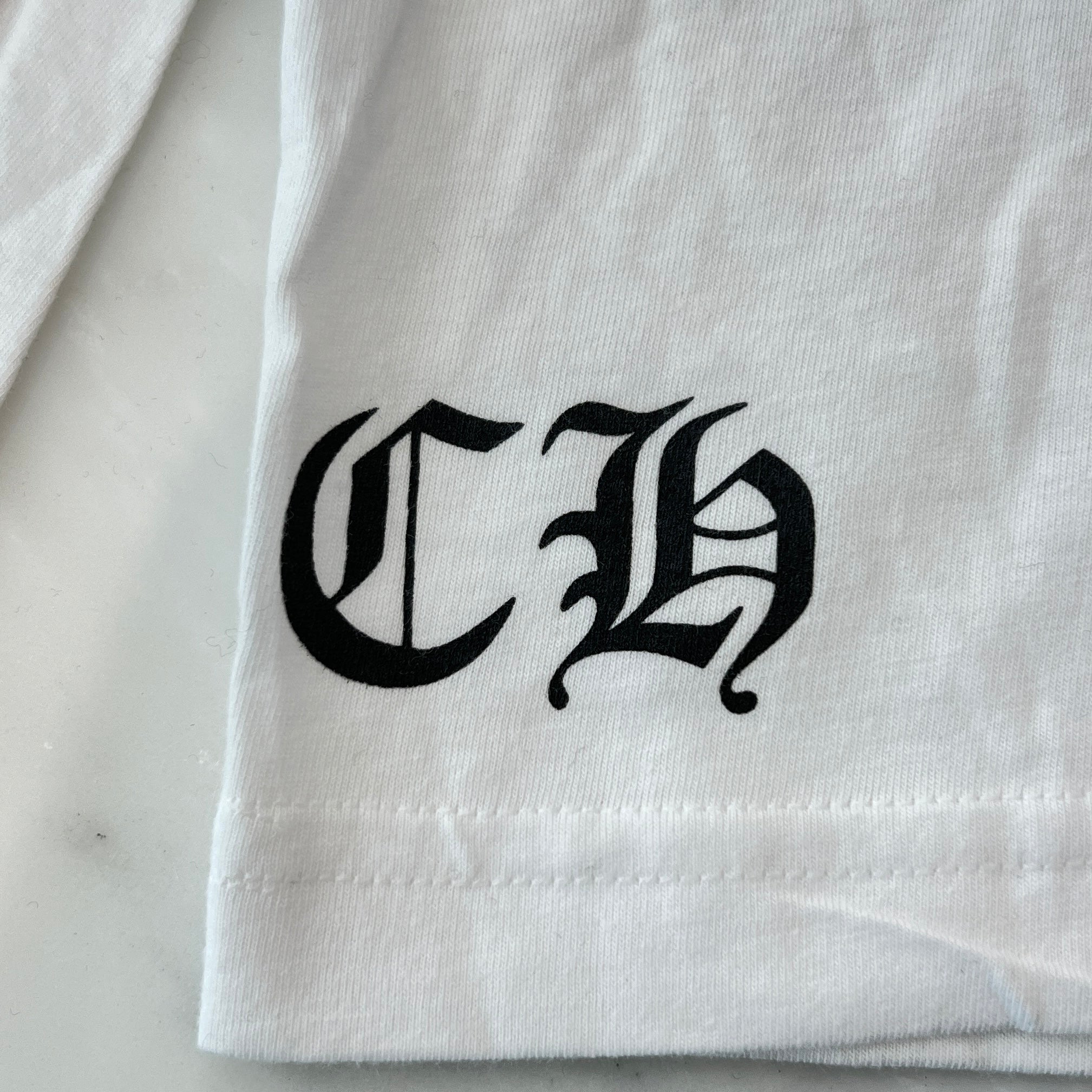 CHROME HEARTS Back Scroll CH Plus Cross Long Sleeve Tee Size M クロムハーツ バックスクロール CHプラスクロス ロングスリーブTシャツ サイズM