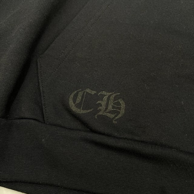 CHROME HEARTS Vertical Logo Pullover Hoodie Size M クロムハーツ ヴァーティカルロゴ プルオーバーフーディー サイズM