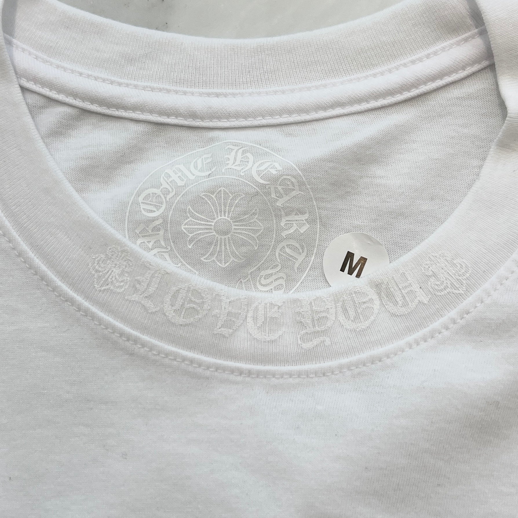 CHROME HEARTS Cannes Limited "LOVE YOU" Neck Logo Tee Size L クロムハーツ カンヌ限定 ラブユー ネックロゴ Tシャツ サイズL