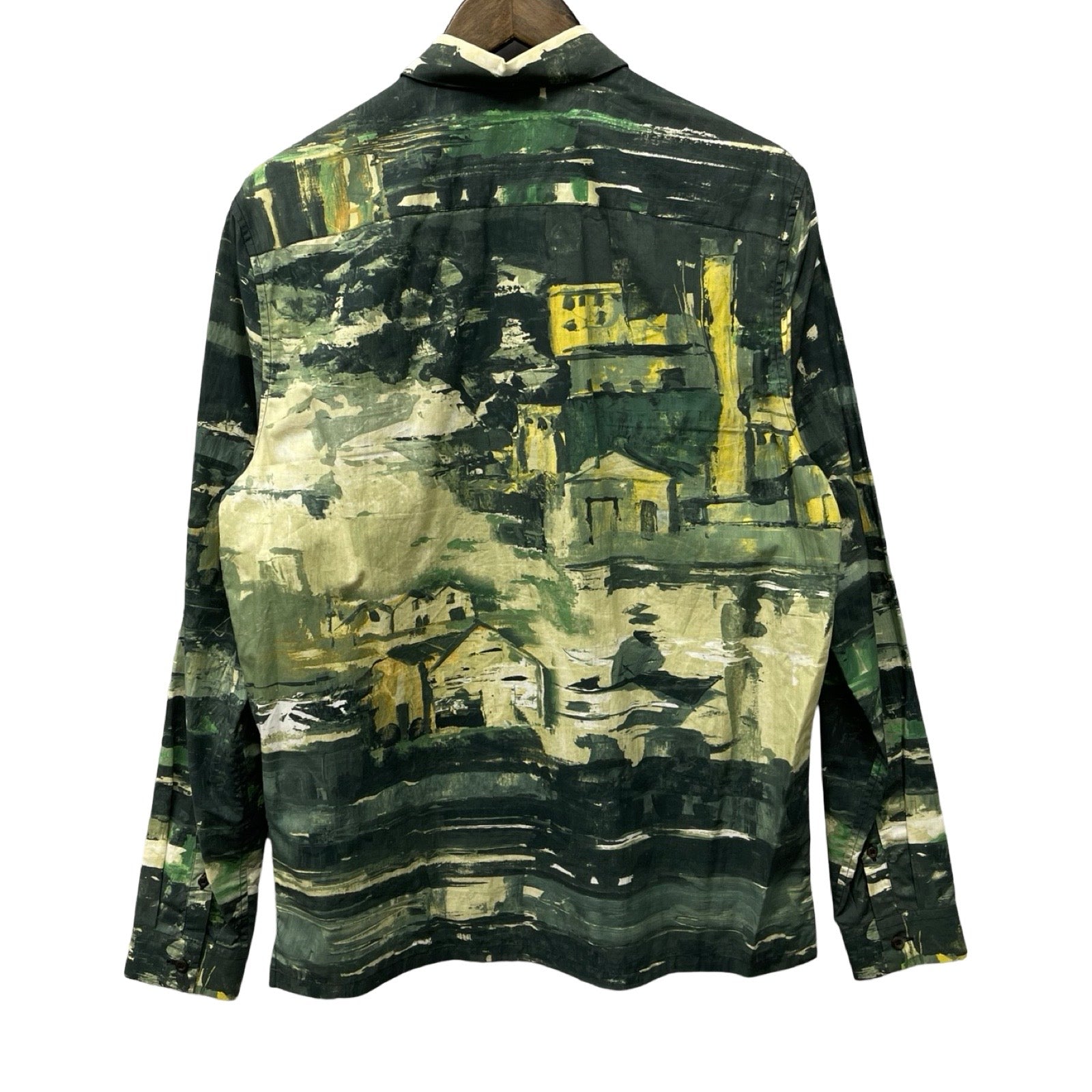 PRADA 2017AW Village Print Shirt UCN123 S172 1PHE Size 39 15 1/2