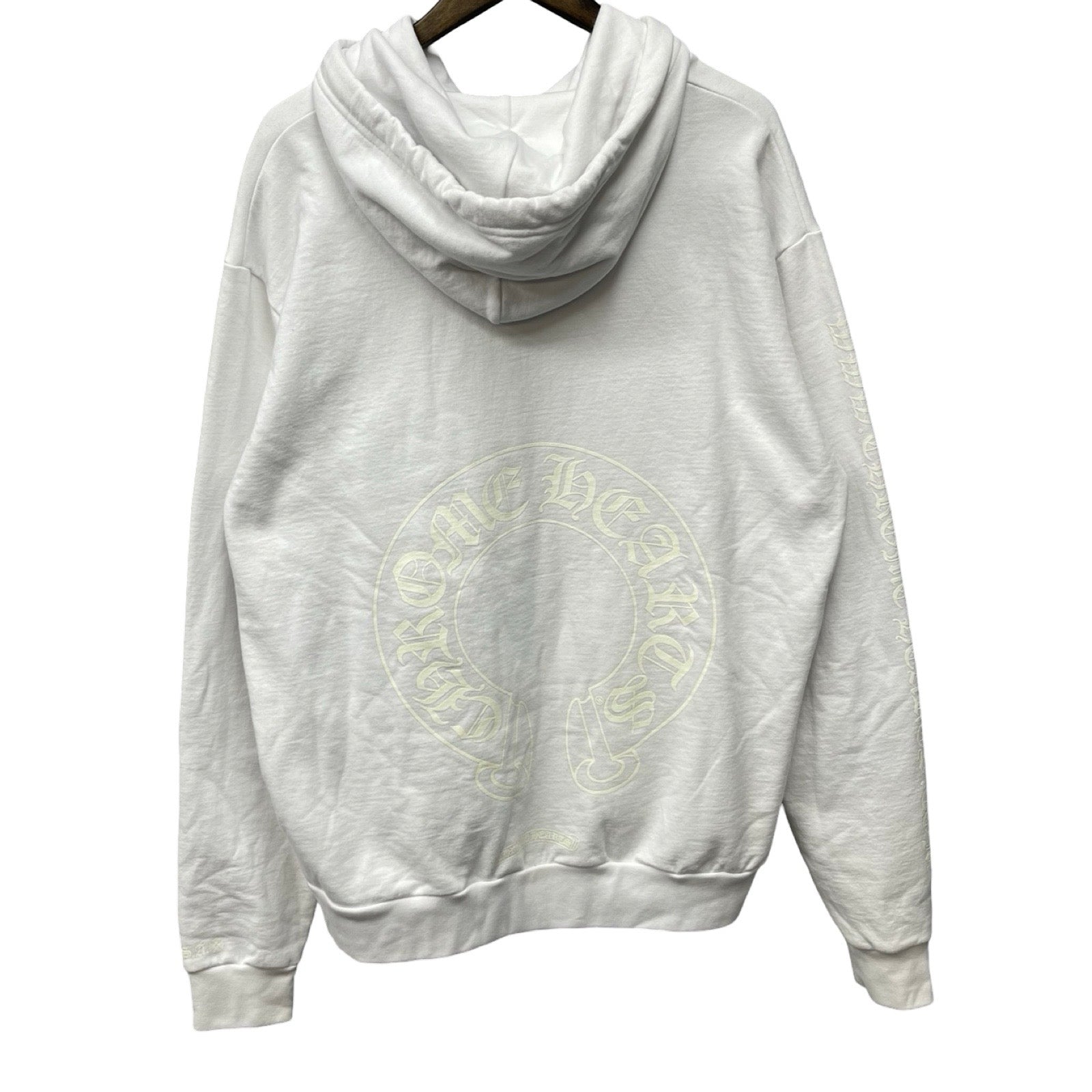CHROME HEARTS 2021SS Glow Horseshoe Pullover Hoodie Size M