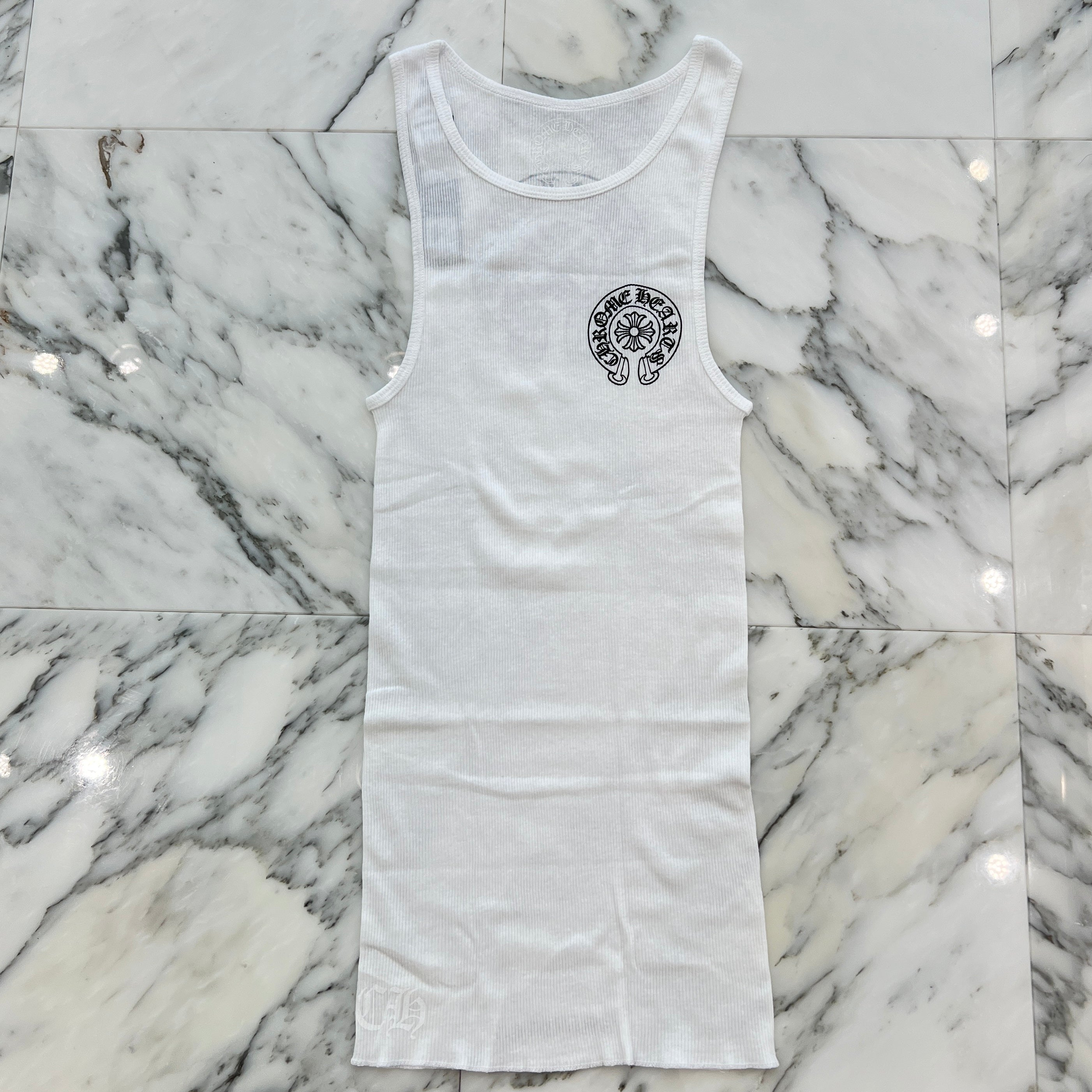 CHROME HEARTS Back Horseshoe Print Tank Top Size L クロムハーツ バックホースシュープリント タンクトップ サイズL