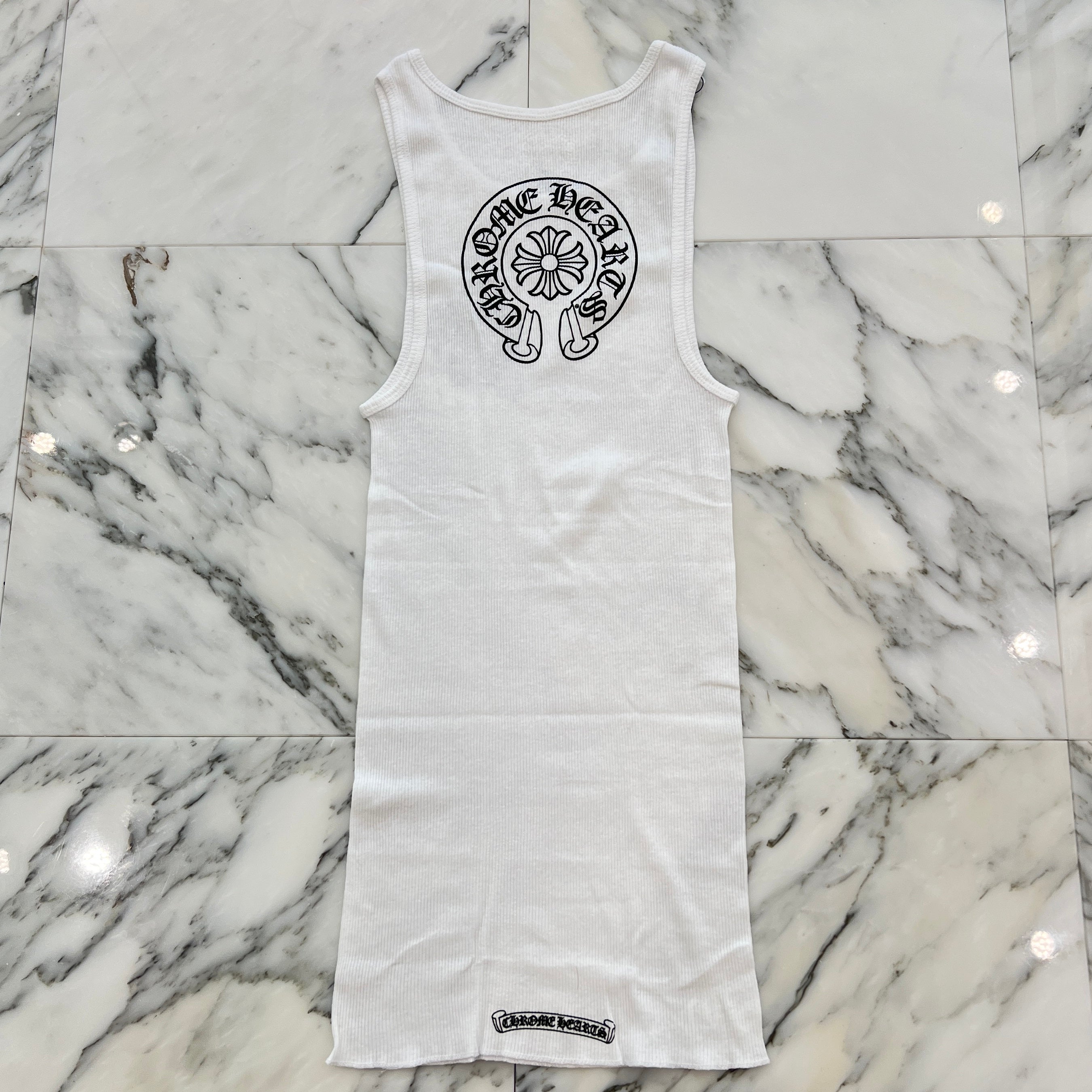 CHROME HEARTS Back Horseshoe Print Tank Top Size L クロムハーツ バックホースシュープリント タンクトップ サイズL