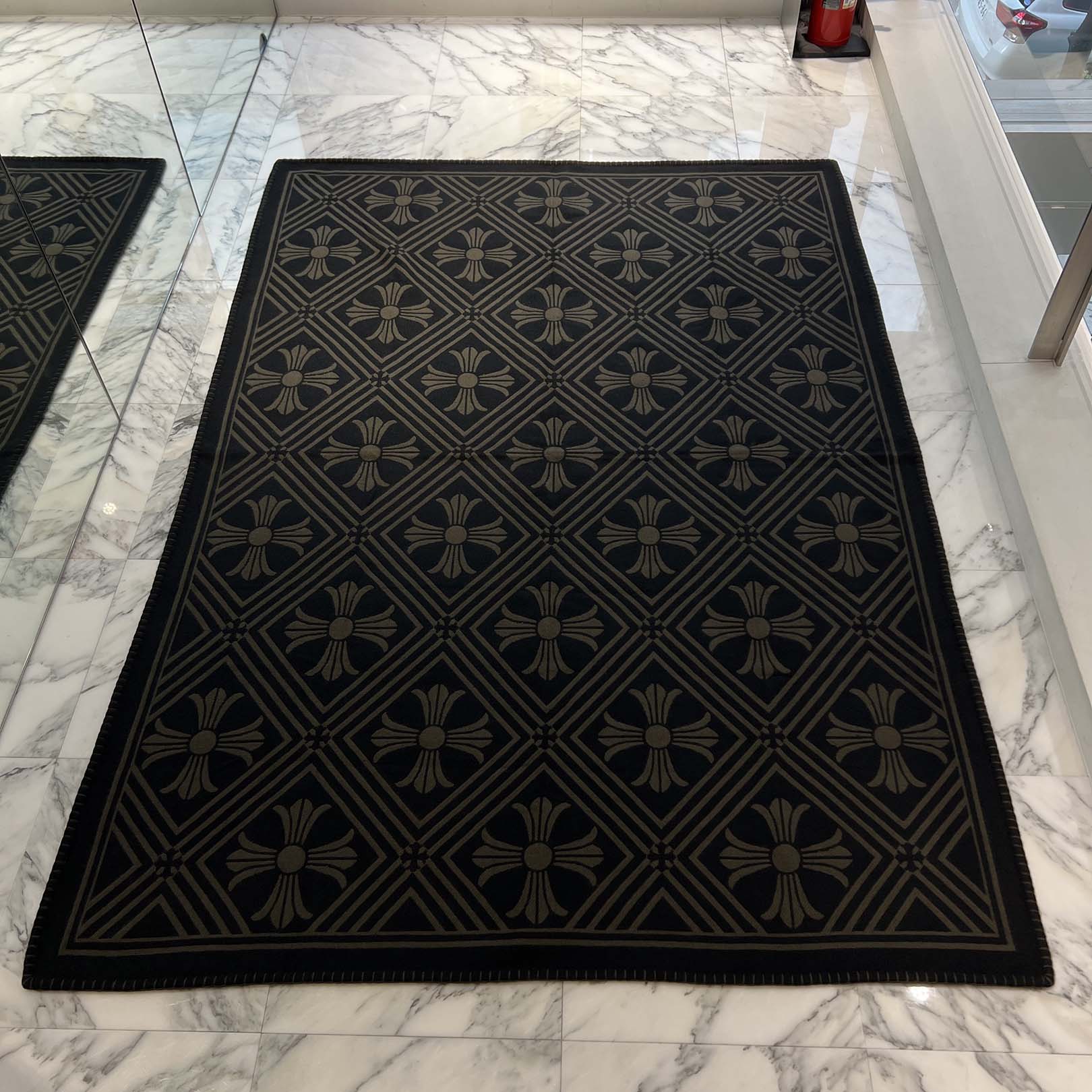 CHROME HEARTS CH Plus Pattern Cashmere Blanket クロムハーツ CHプラス パターン カシミヤ ブランケット