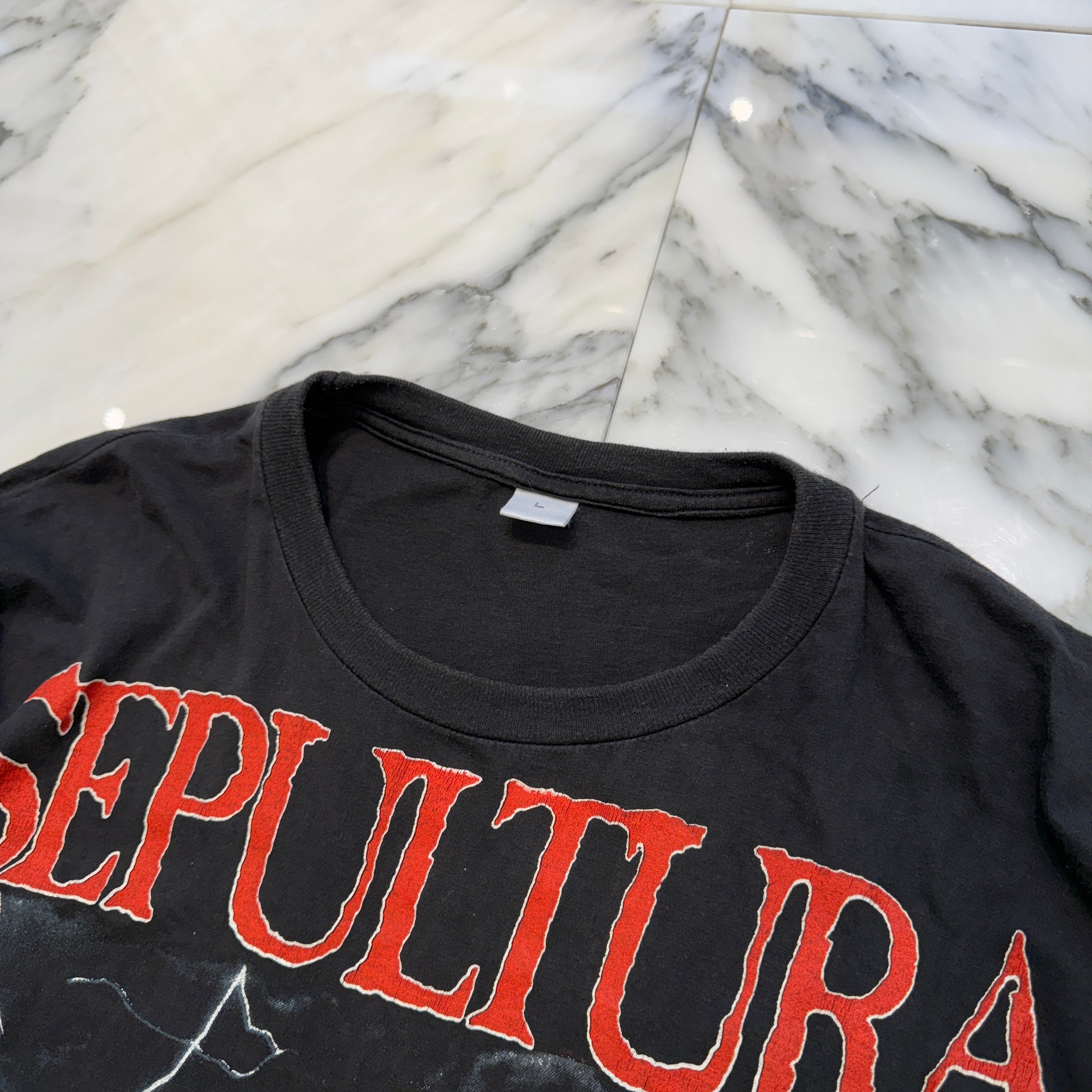 Vintage 90's Sepultura "Chaos AD" Snake Grave S/S Tee Size L 90's セパルトゥラ "チャオス AD" スネークグレーブ Tシャツ サイズL