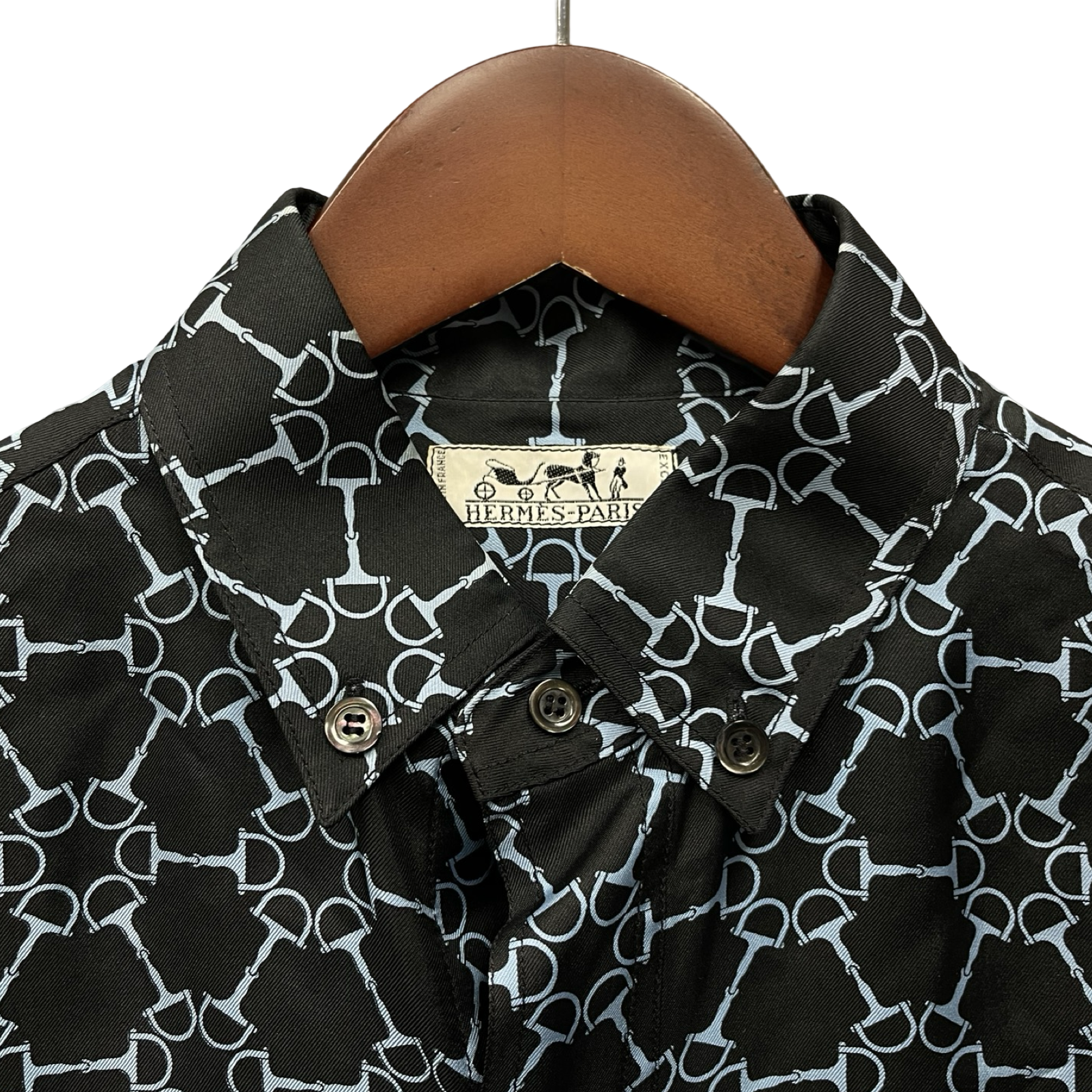 HERMES Holder Pattern Printed L/S Shirt