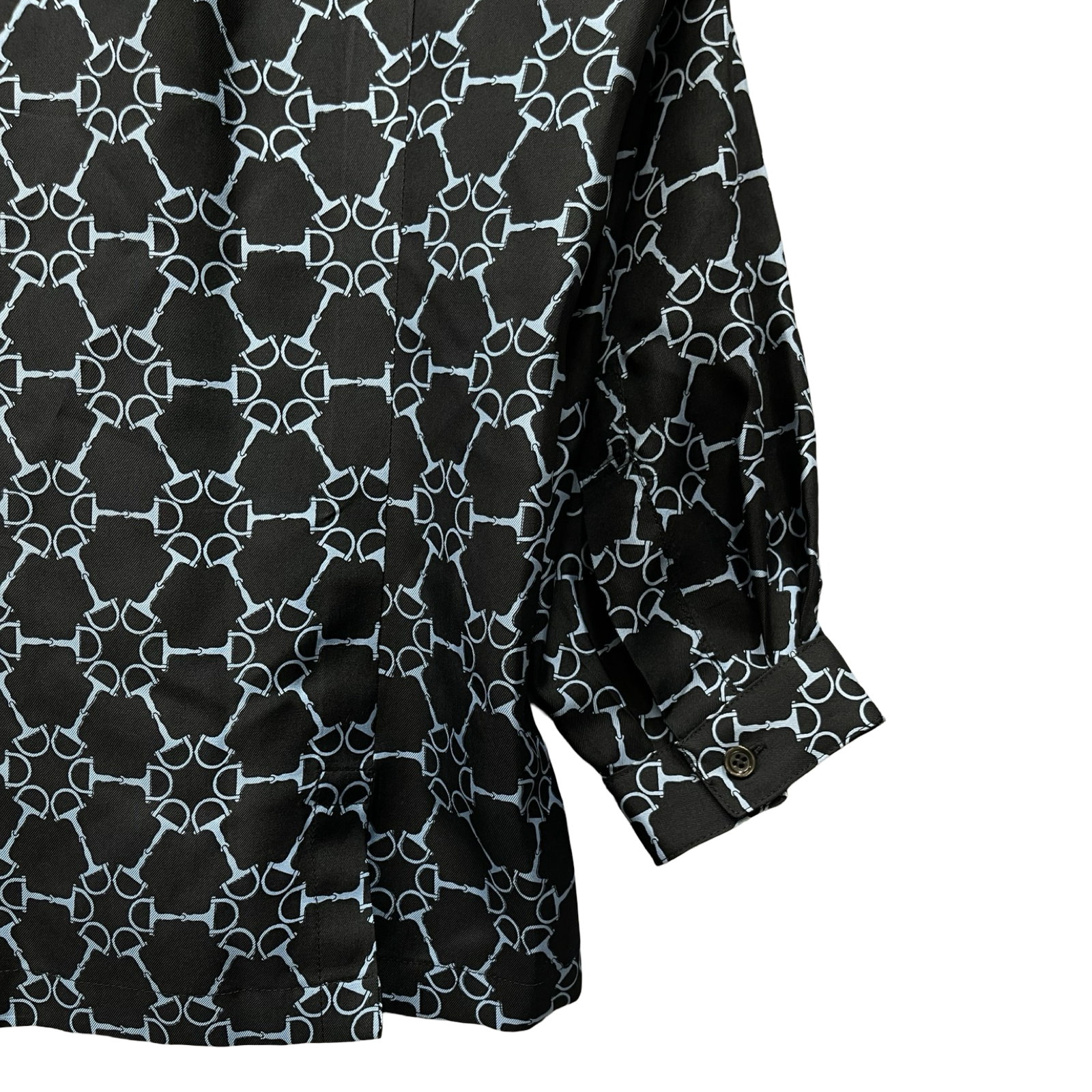 HERMES Holder Pattern Printed L/S Shirt