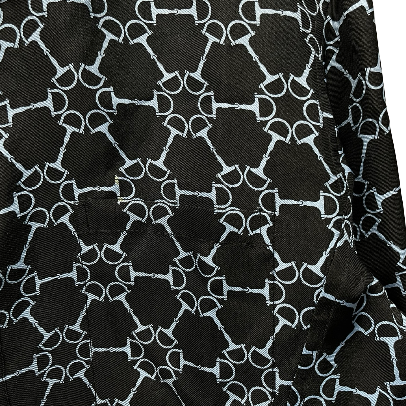 HERMES Holder Pattern Printed L/S Shirt