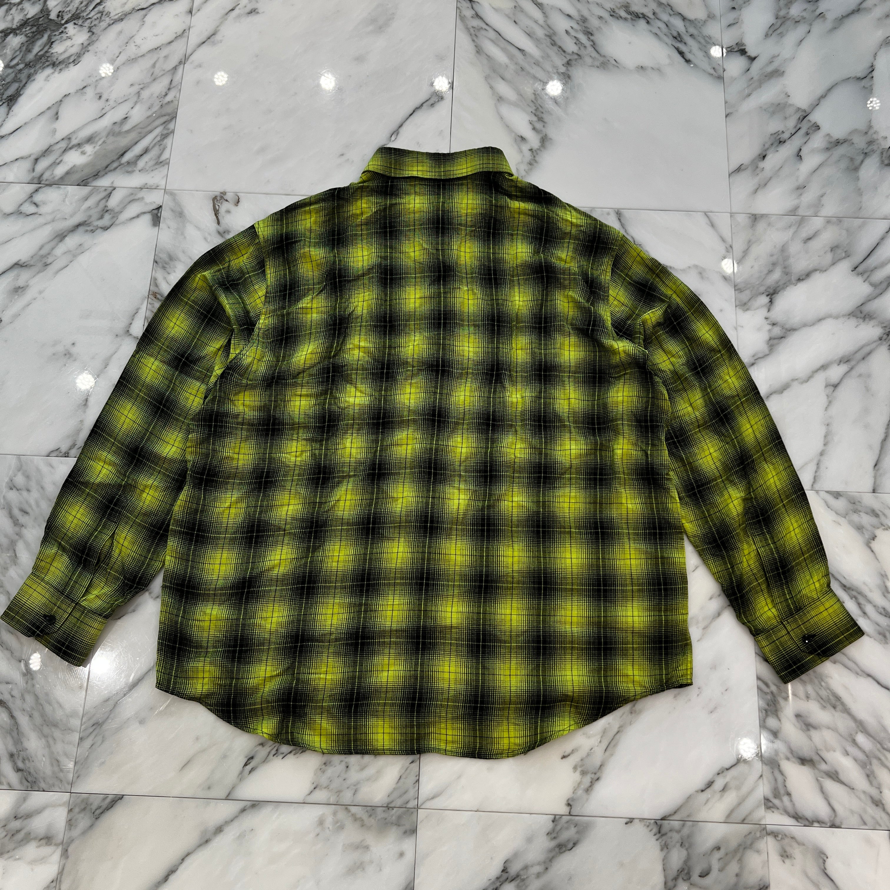 CELINE 2023SS Rayon Wool Check Shirt 2C486332S Size 41 セリーヌ レーヨン ウール チェックシャツ サイズ41