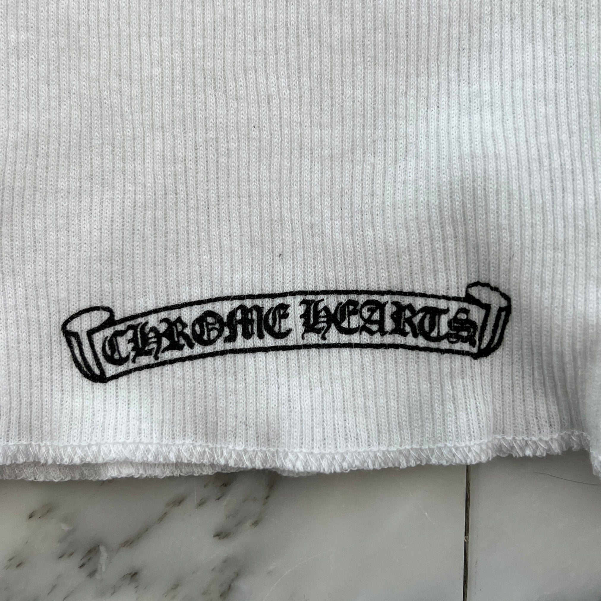 CHROME HEARTS Viny Heart "Love You" Rib Tank Top Size S クロムハーツ ヴィニーハート "ラブユー" リブ タンクトップ サイズS