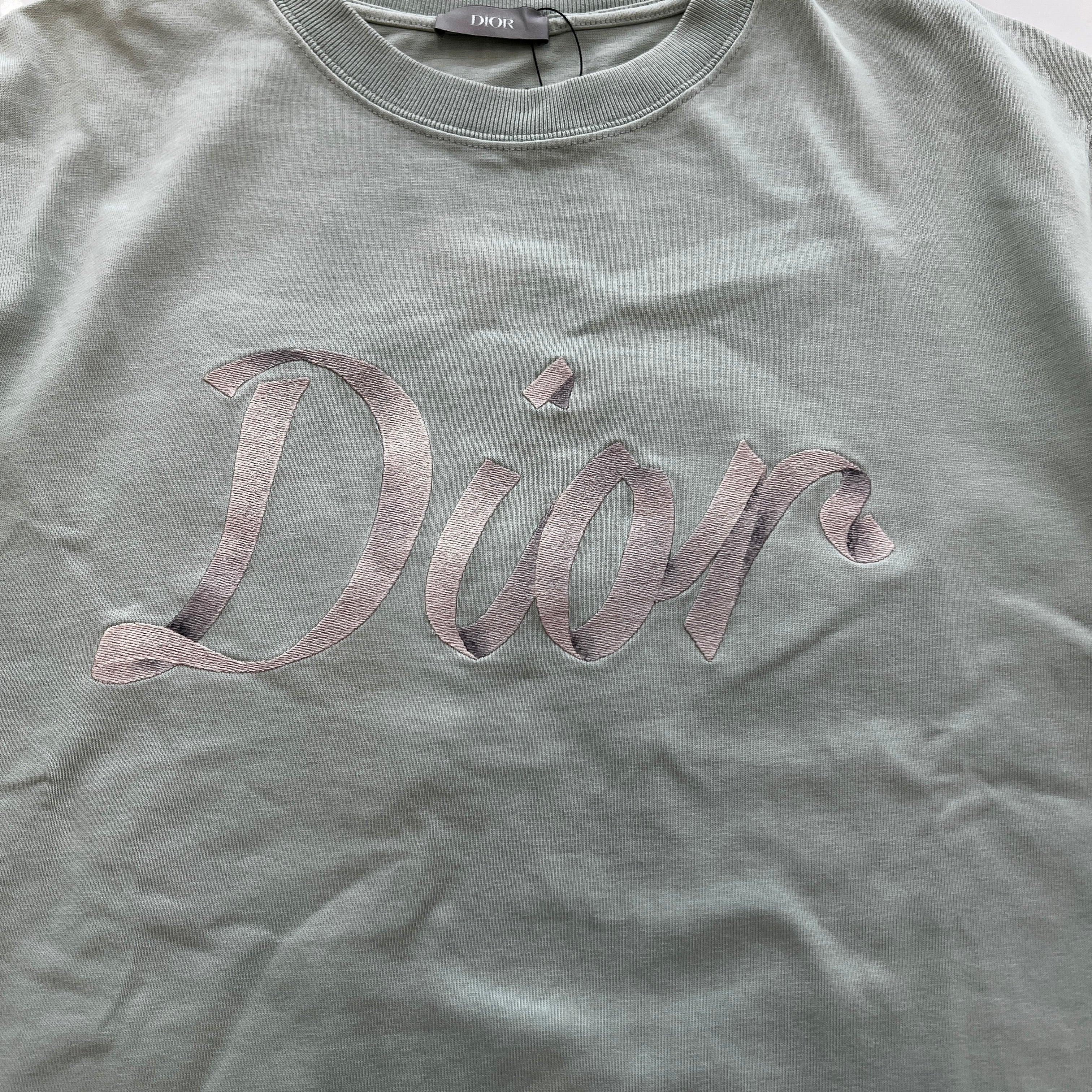 DIOR 2022SS Cotton Compact Jersey Relaxed Fit Tee 293J659A0554 Size M ディオール コットン コンパクト ジャージー リラックスフィット Tシャツ サイズM