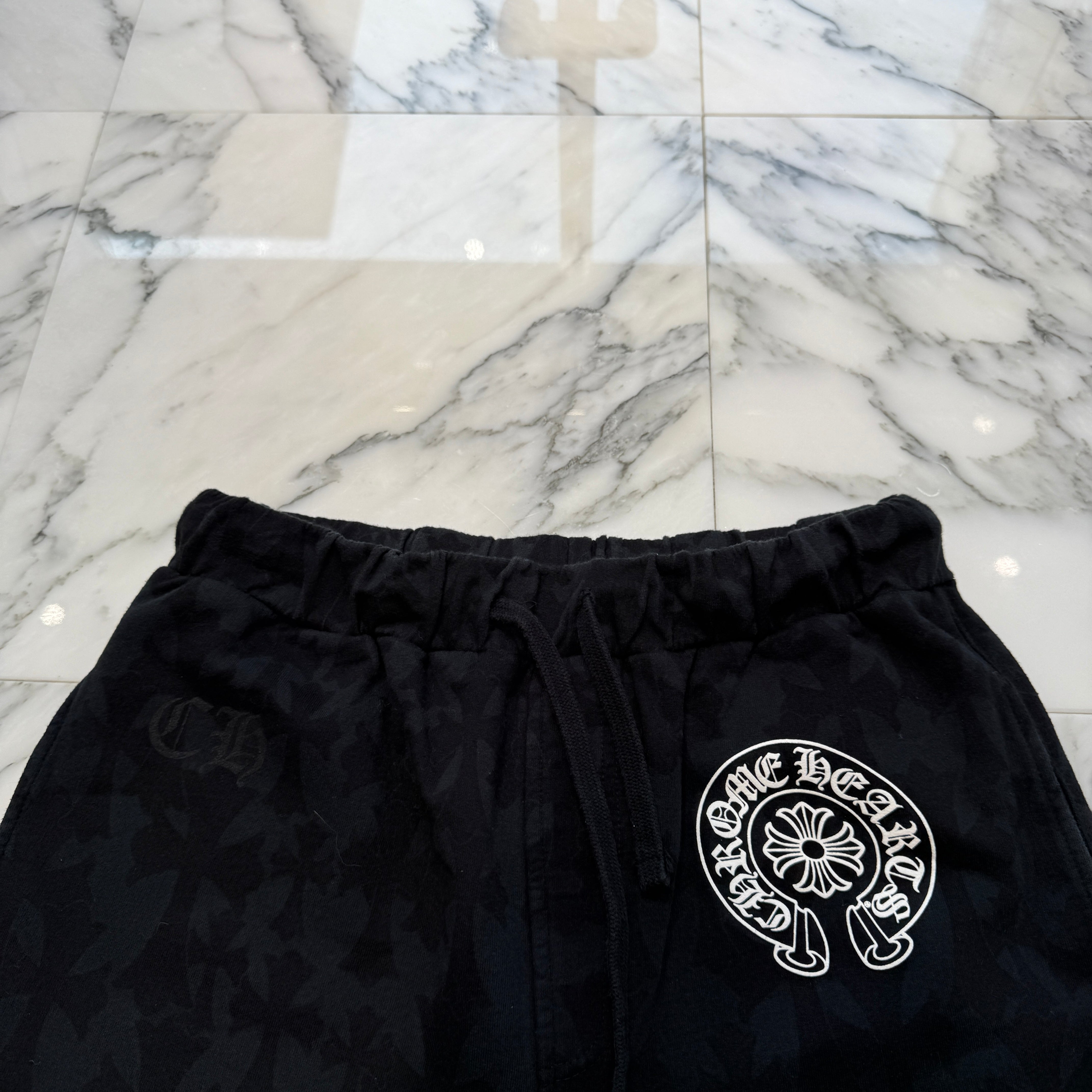 CHROME HEARTS 2024SS Graveyard Cemetery Cross Half Pants Size M クロムハーツ グレイブヤード セメタリークロス ハーフパンツ サイズM
