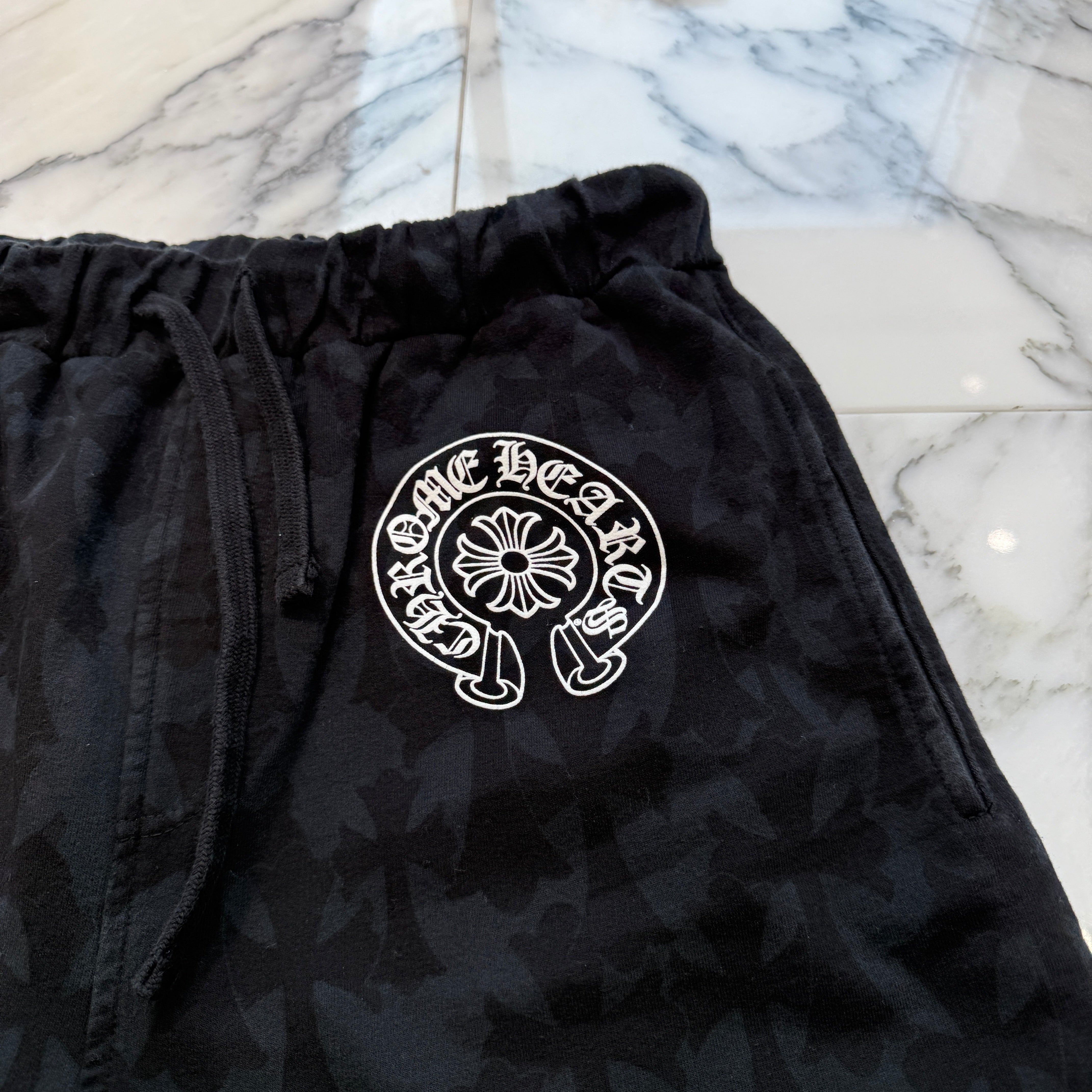 CHROME HEARTS 2024SS Graveyard Cemetery Cross Half Pants Size M クロムハーツ グレイブヤード セメタリークロス ハーフパンツ サイズM
