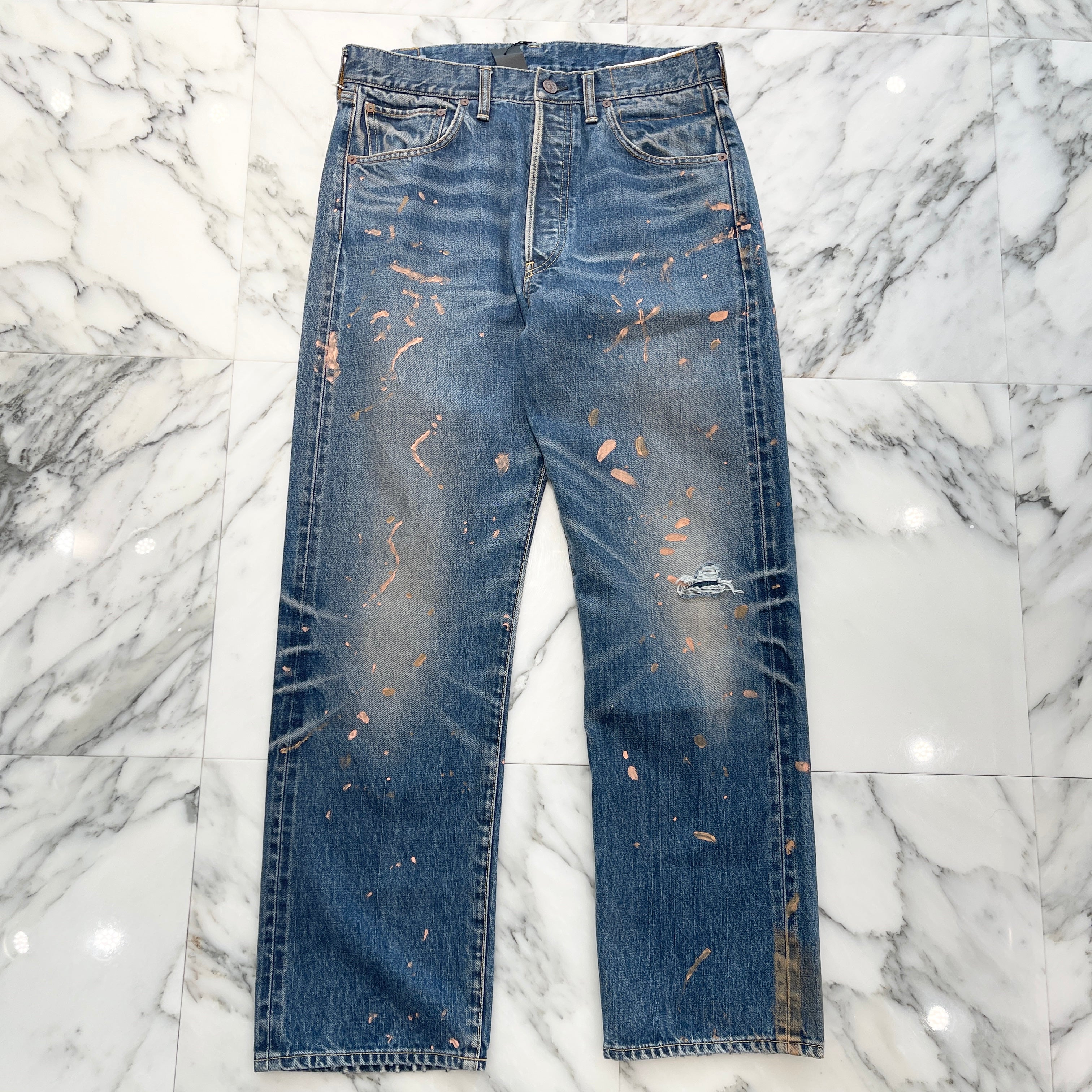 visvim 2024AW SOCIAL SCUL PTURE 01 DAMAGED41 Denim Pants Size 34×30 ヴィズヴィム ソーシャルスカルプチャー 01 ダメージ41 デニムパンツ サイズ34×30