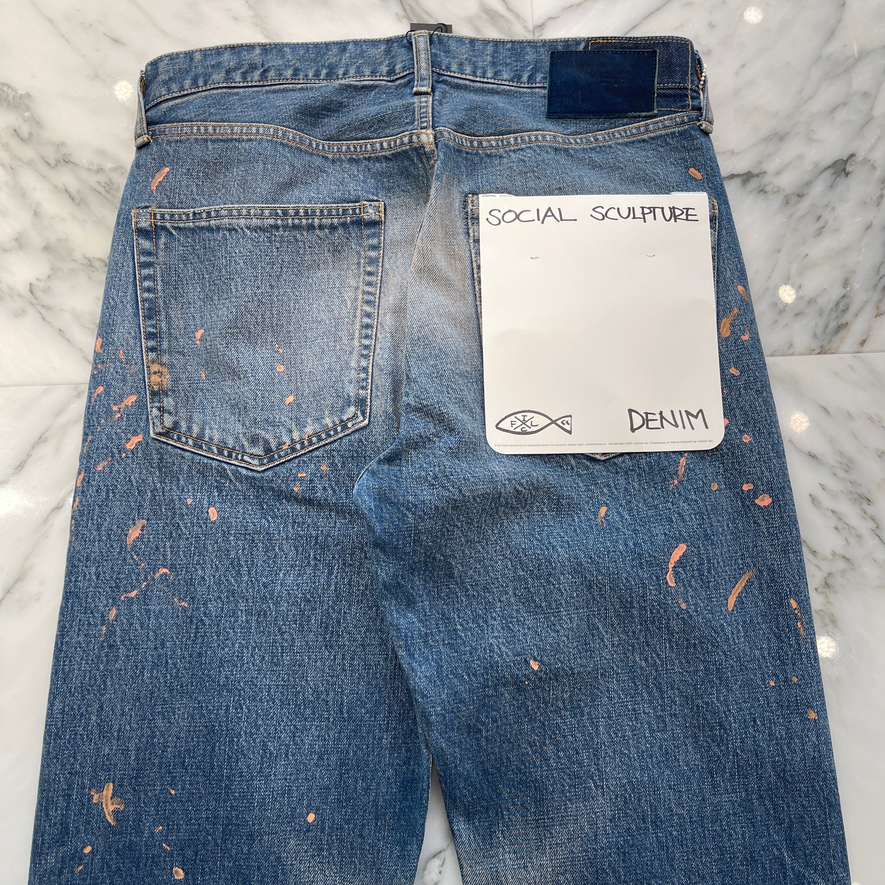 visvim 2024AW SOCIAL SCUL PTURE 01 DAMAGED41 Denim Pants Size 34