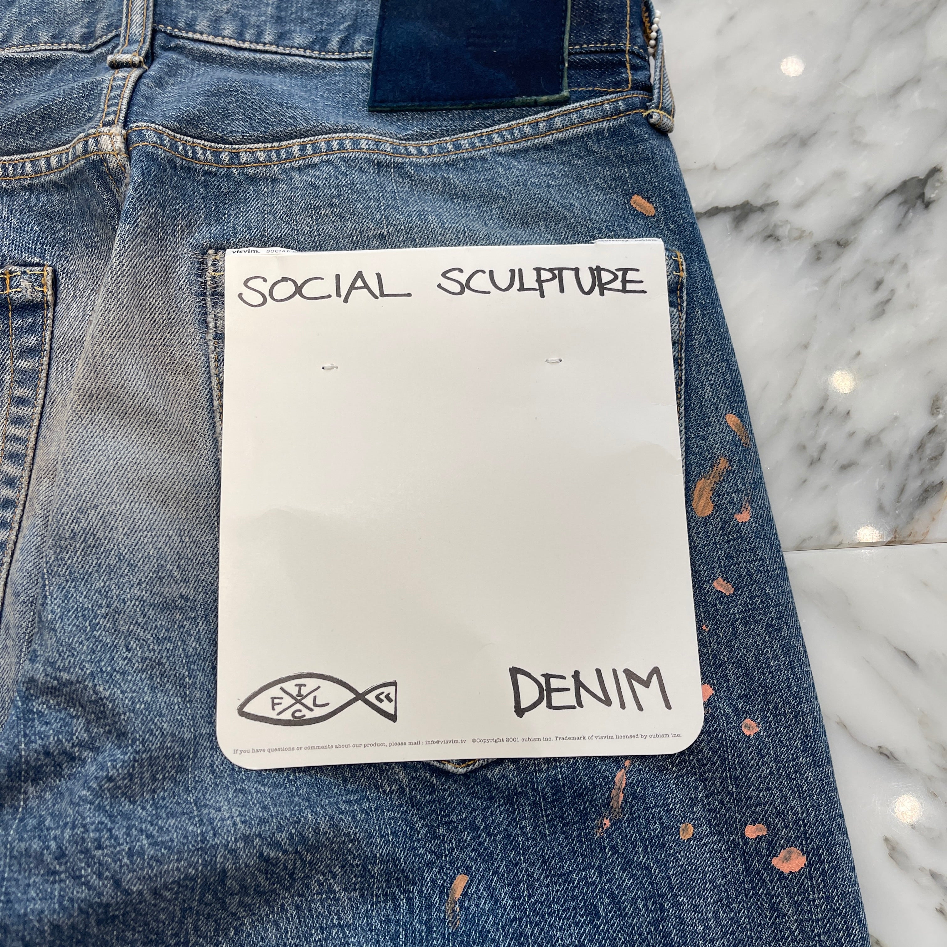 visvim 2024AW SOCIAL SCUL PTURE 01 DAMAGED41 Denim Pants Size 34×30 ヴィズヴィム ソーシャルスカルプチャー 01 ダメージ41 デニムパンツ サイズ34×30