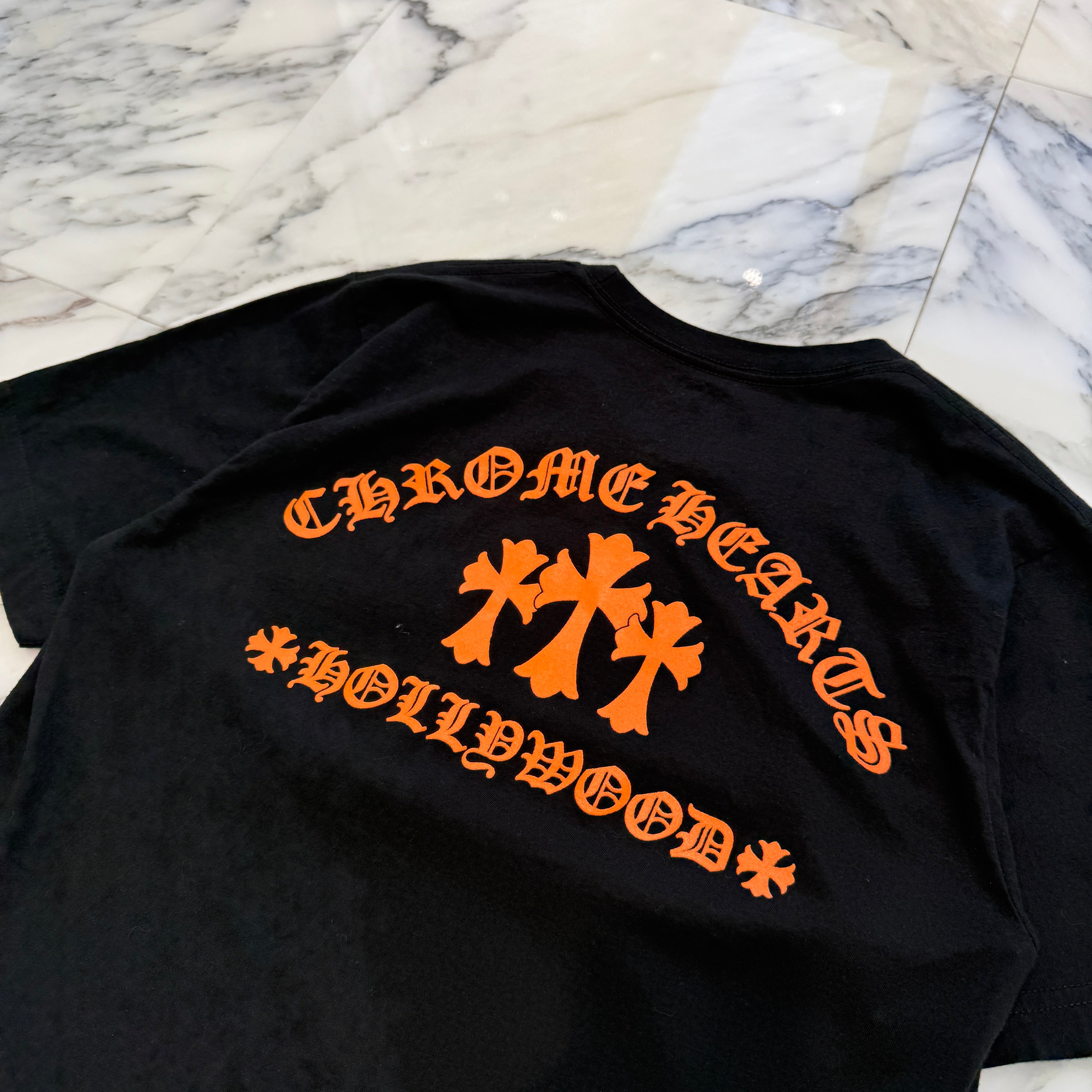 CHROME HEARTS King Taco 3 Cemetery Cross Print Tee Size Ｍ クロムハーツ キングタコ 3 セメタリークロス プリント Tシャツ サイズＭ