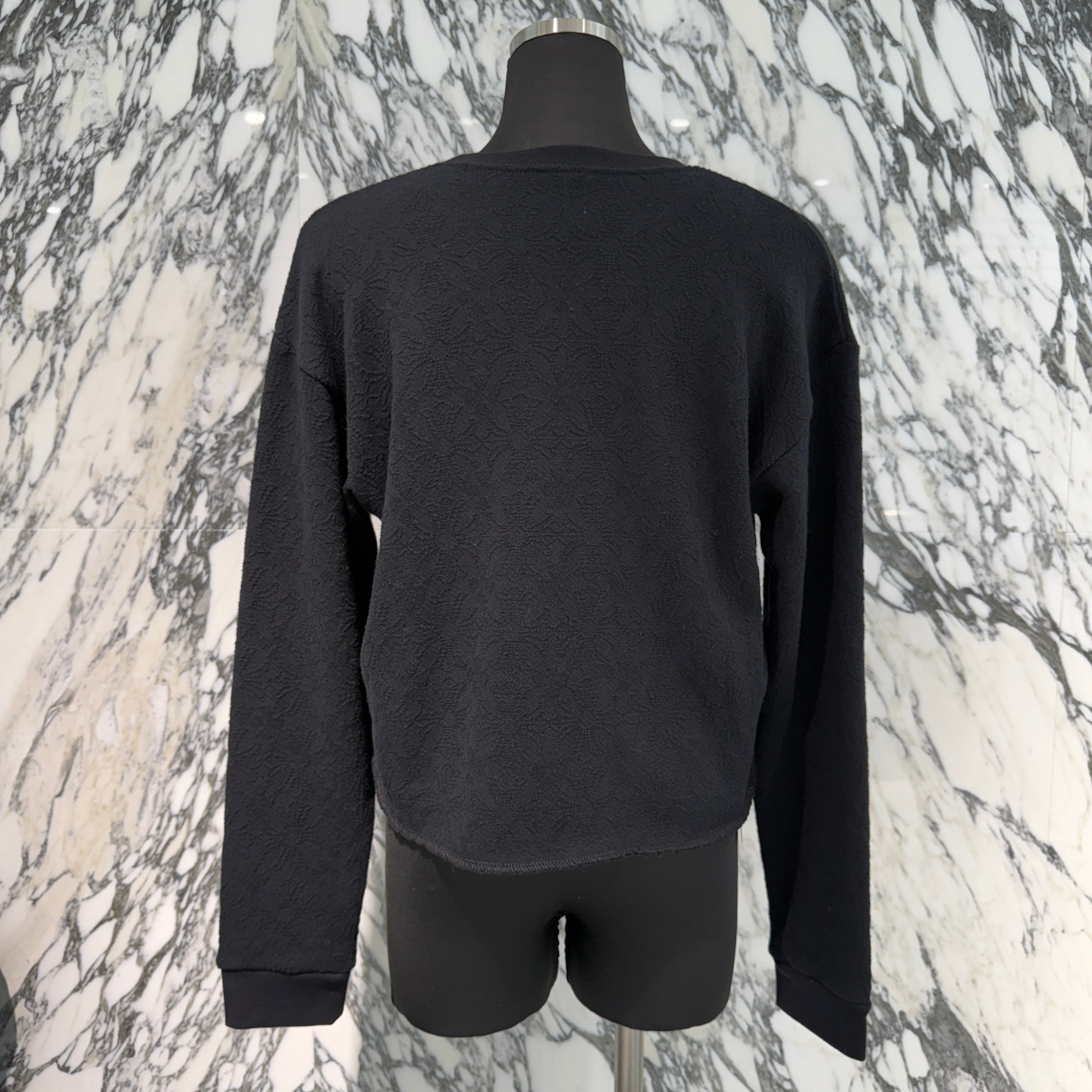 CHROME HEARTS Y NOT Vertical Logo Cropped Sweat Shirt Size S