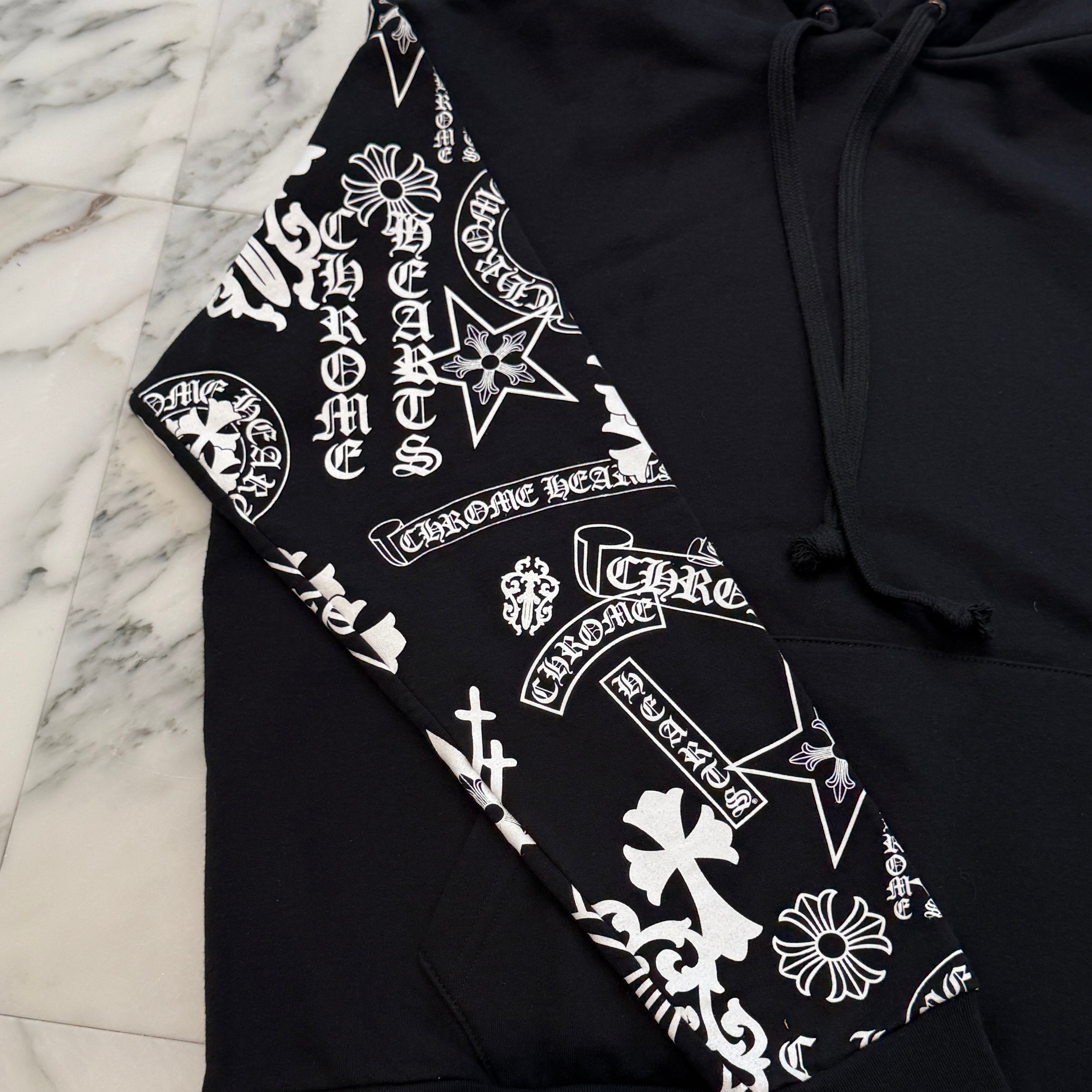 CHROME HEARTS Arm Stencil Print Pullover Hoodie Size S クロムハーツ アームステンシルプリント プルオーバーフーディ サイズS