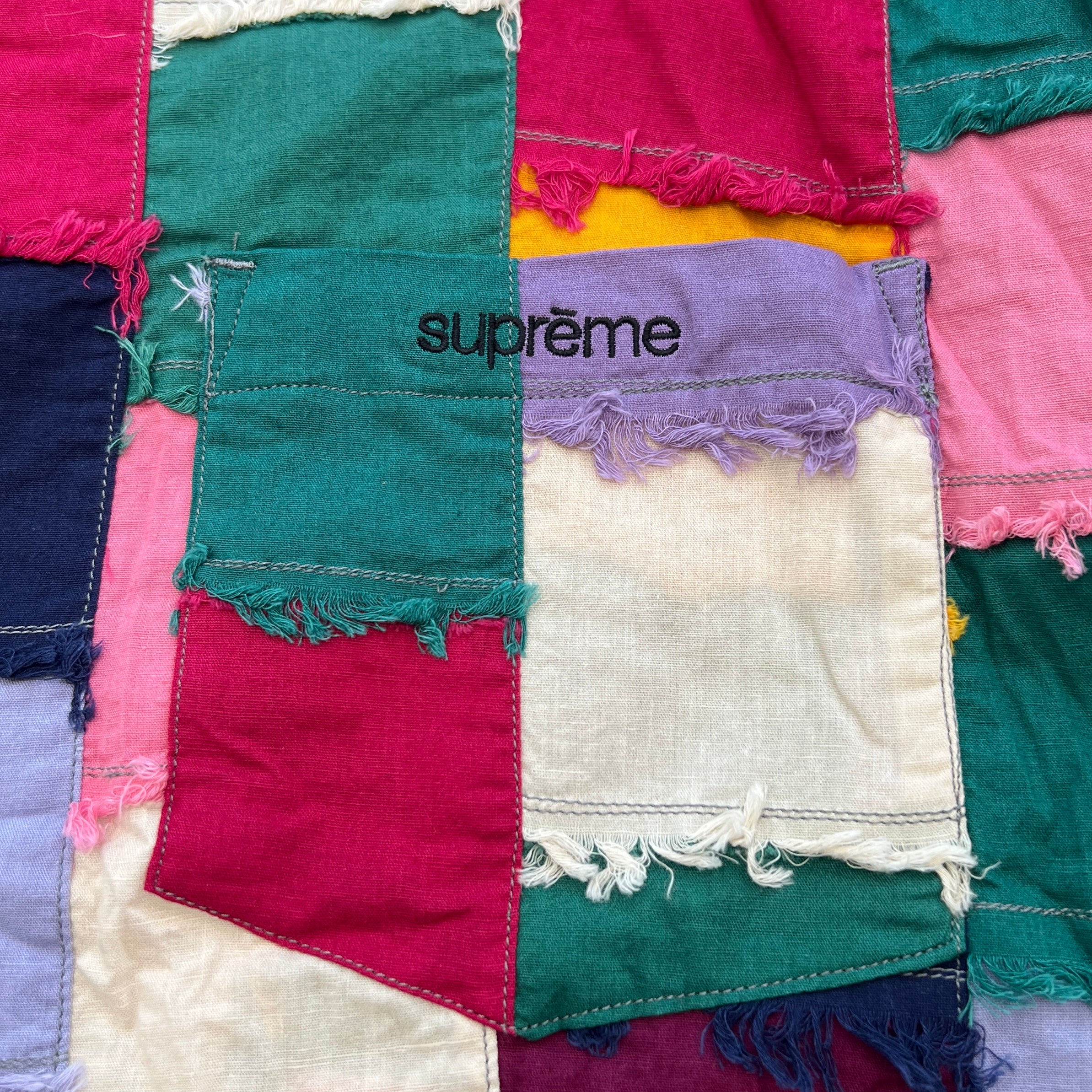 Supreme 2023SS Patchwork Short Sleeve Shirt Size XL シュプリーム パッチワーク ショートスリーブシャツ サイズXL