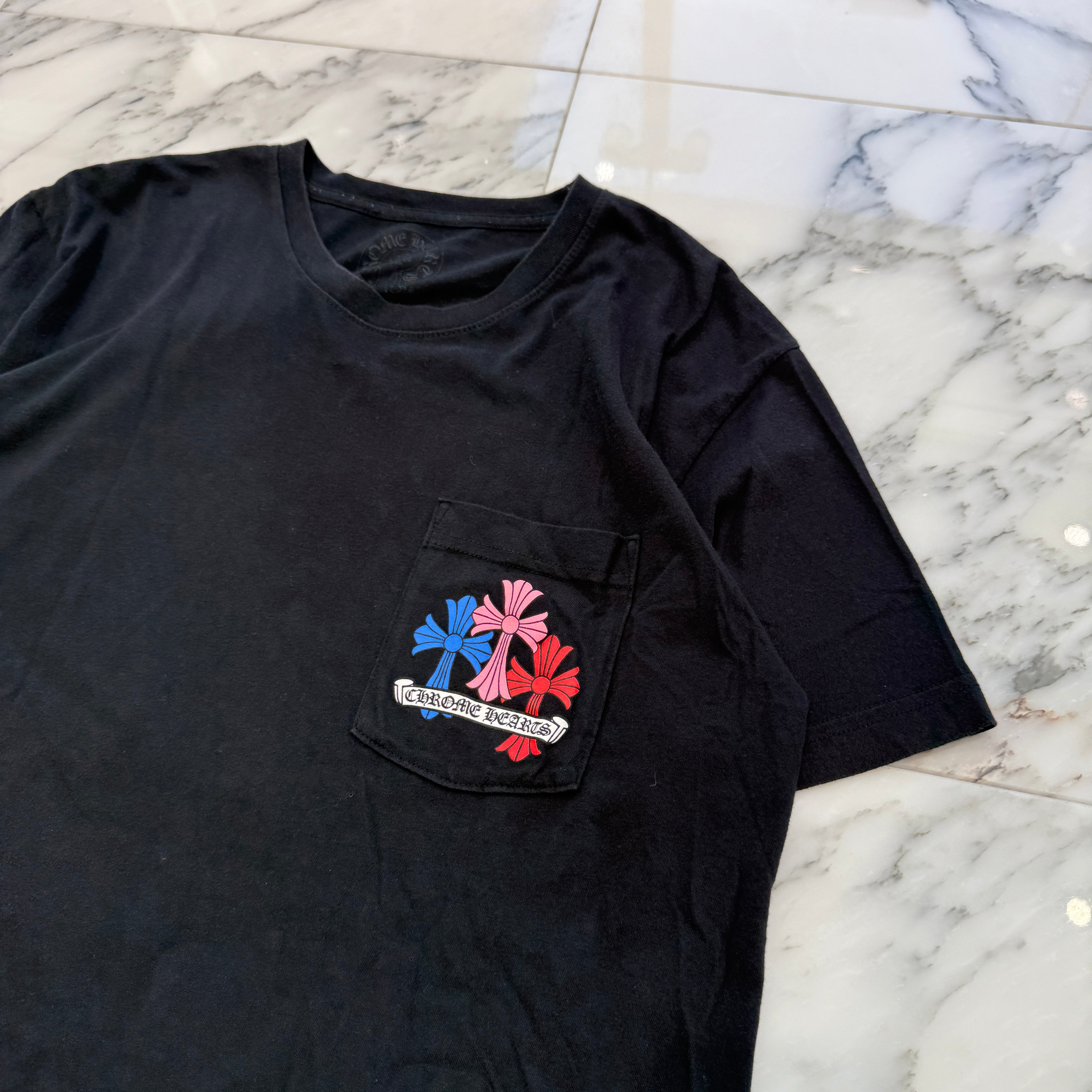 CHROME HEARTS 2021SS MLTCOL CEM CRS Tee Size M クロムハーツ マルチカラー セメタリークロス Tシャツ サイズM