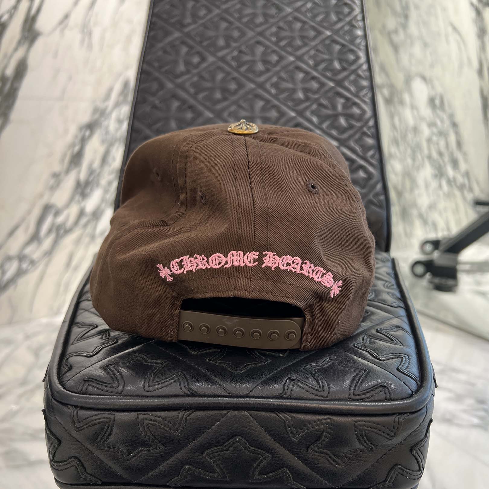 CHROME HEARTS CH Logo Embroidery Trucker Cap Size ONE SIZE (53-60) クロムハーツ CHロゴ刺繍 トラッカーキャップ サイズONE SIZE (53-60)