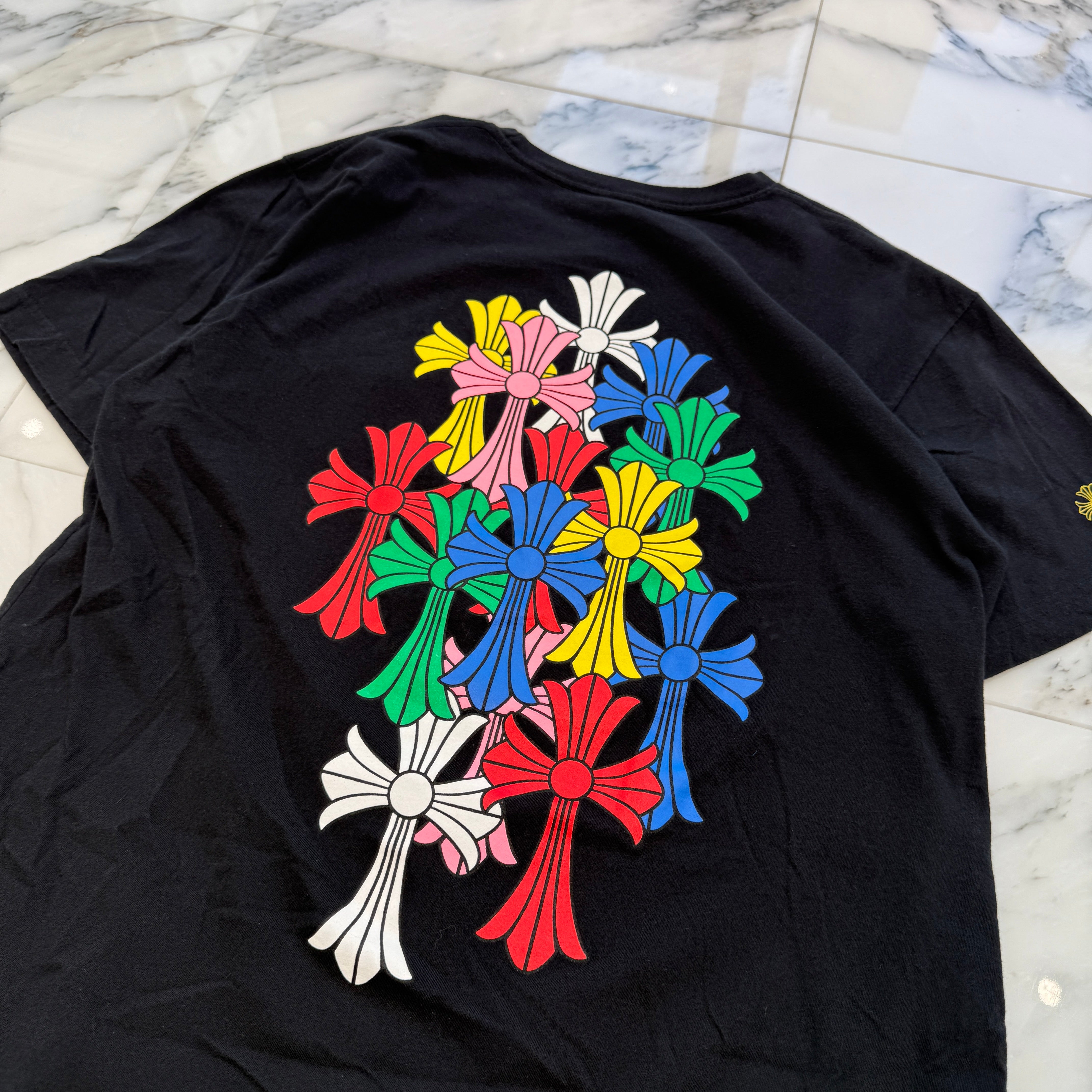 CHROME HEARTS 2021SS MLTCOL CEM CRS Tee Size M クロムハーツ マルチカラー セメタリークロス Tシャツ サイズM