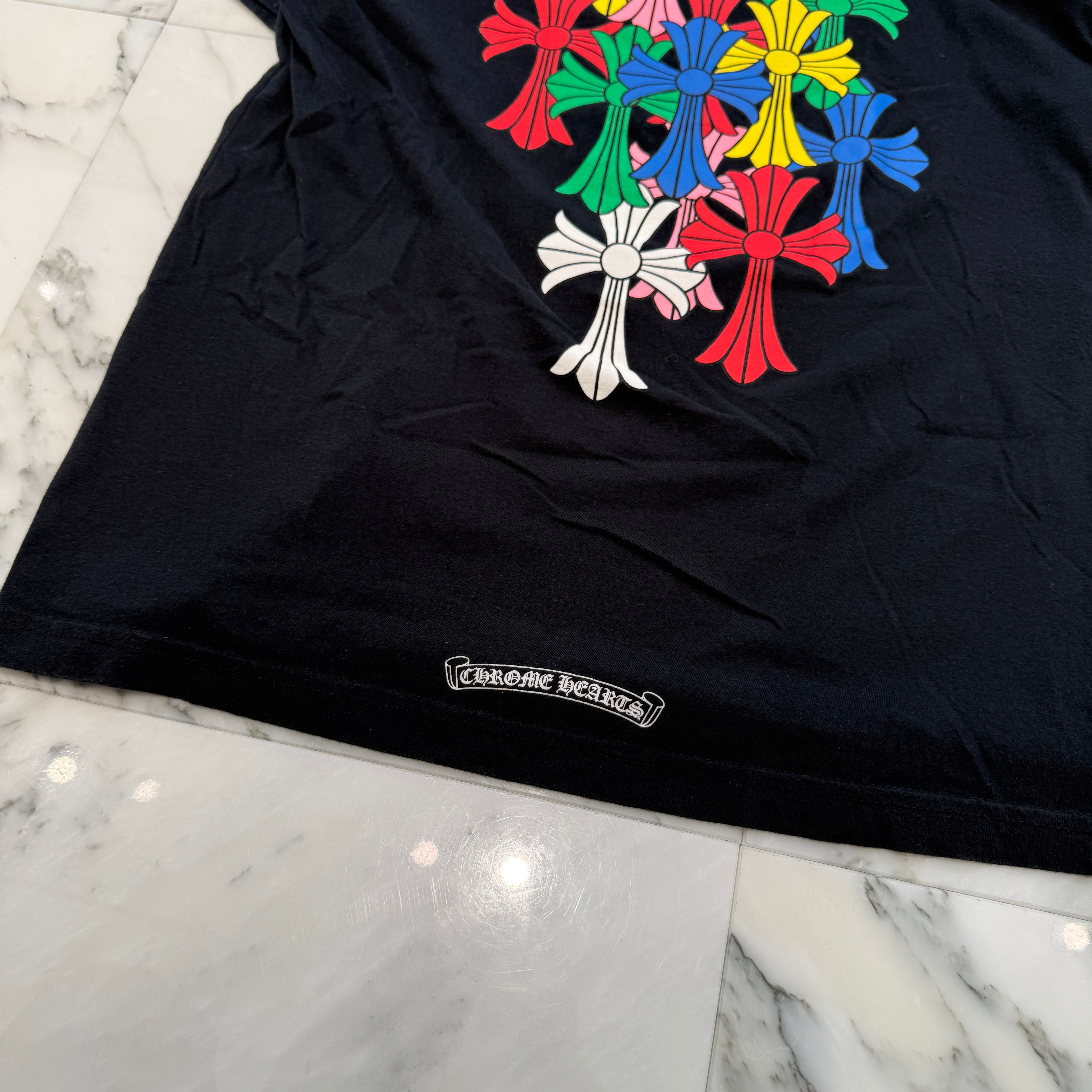 CHROME HEARTS 2021SS MLTCOL CEM CRS Tee Size M クロムハーツ マルチカラー セメタリークロス Tシャツ サイズM