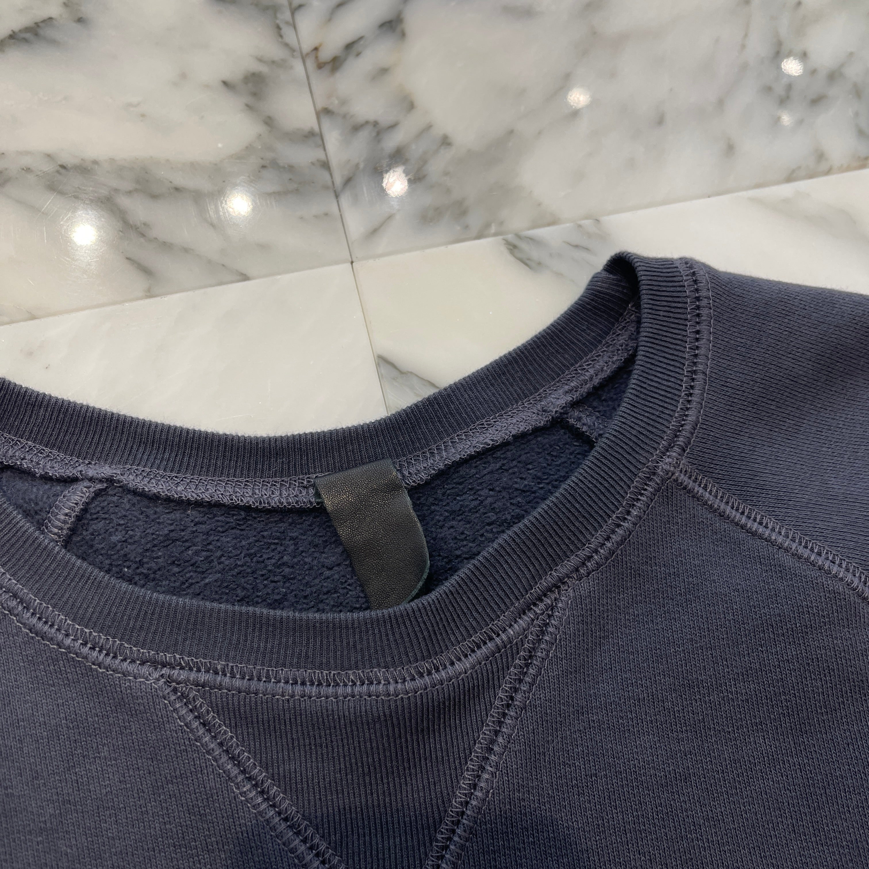 CHROME HEARTS Y NOT Triple Cross Leather Patch Sweat Shirt Size L クロムハーツ ワイノット トリプルクロス レザーパッチ スウェットシャツ サイズL