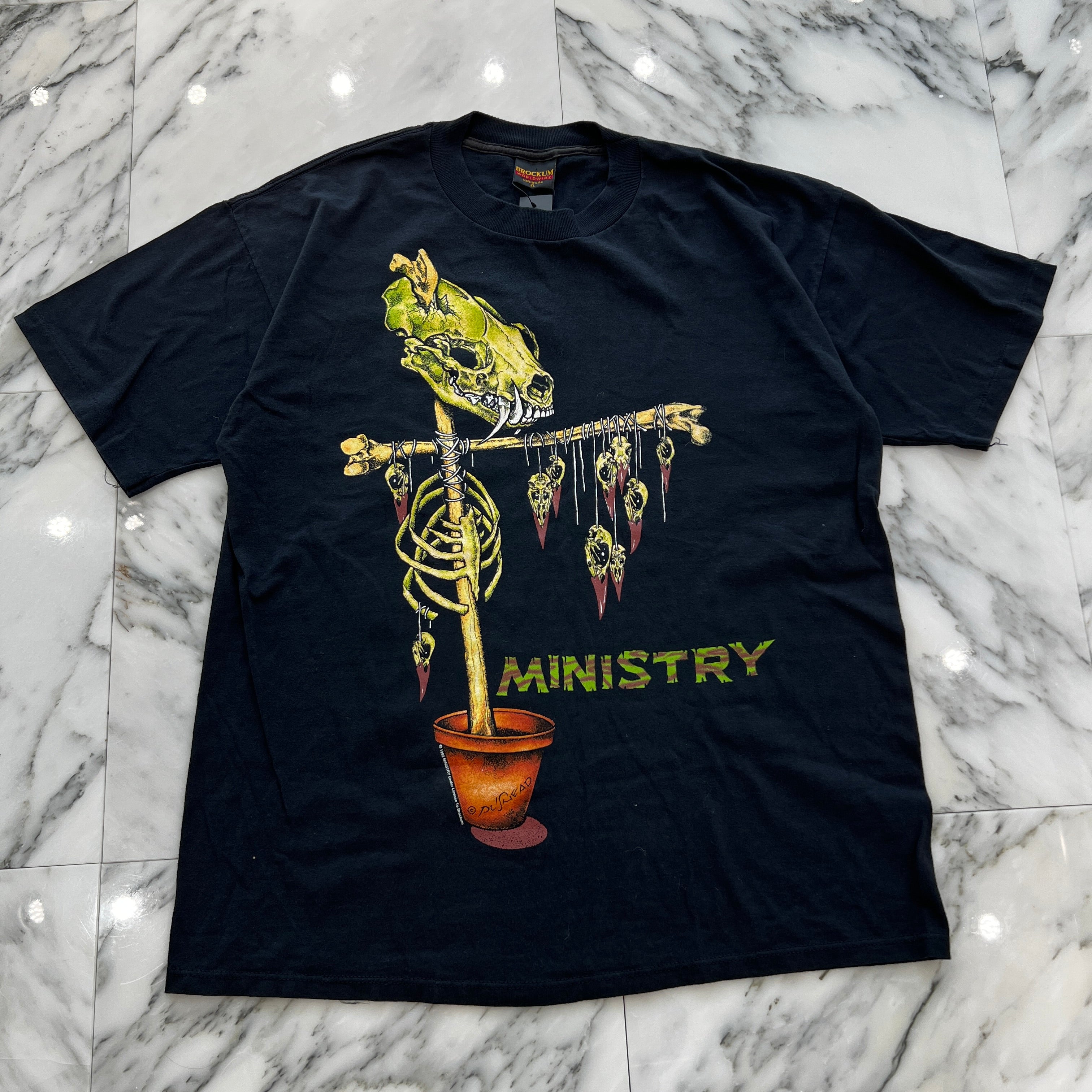 Vintage 90's Ministry "Pushhead" 1992 Blockom S/S Tee Size XL ヴィンテージ 90's ミニストリー ”パスヘッド” 1992 ブロックム社製 Tシャツ サイズXL