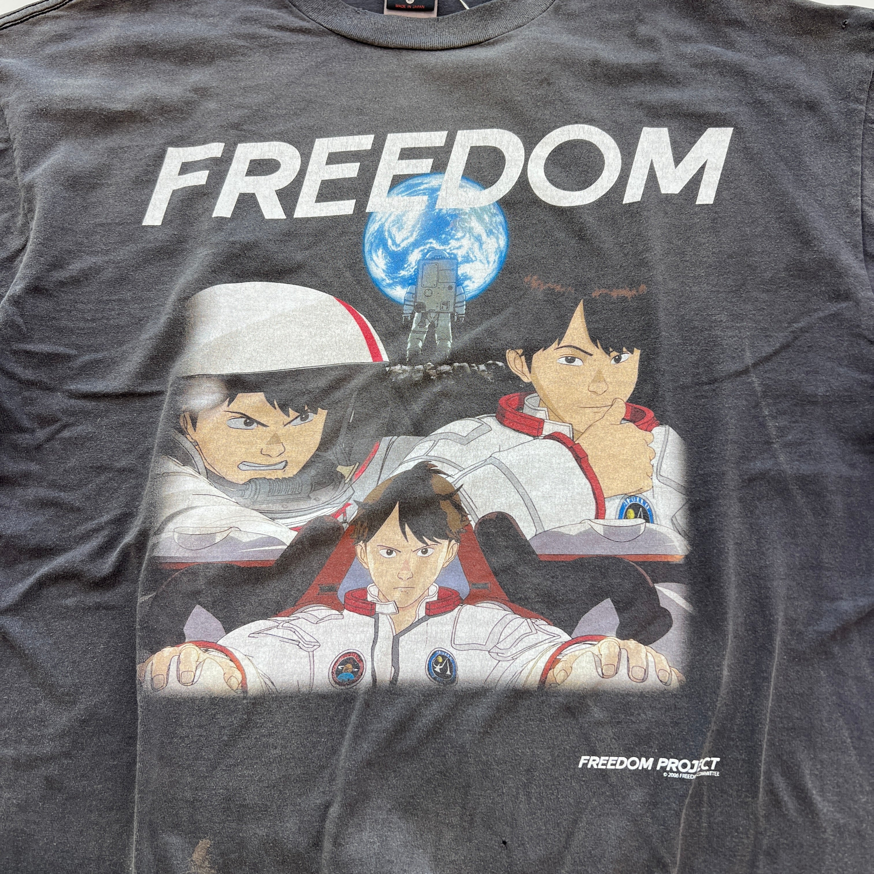 SAINT Mxxxxxx × FREEDOM 2024SS Astronaut Print Tee SM-YS8-0000-C19 Size XL セントマイケル × フリーダム 宇宙飛行士 プリント Tシャツ サイズXL