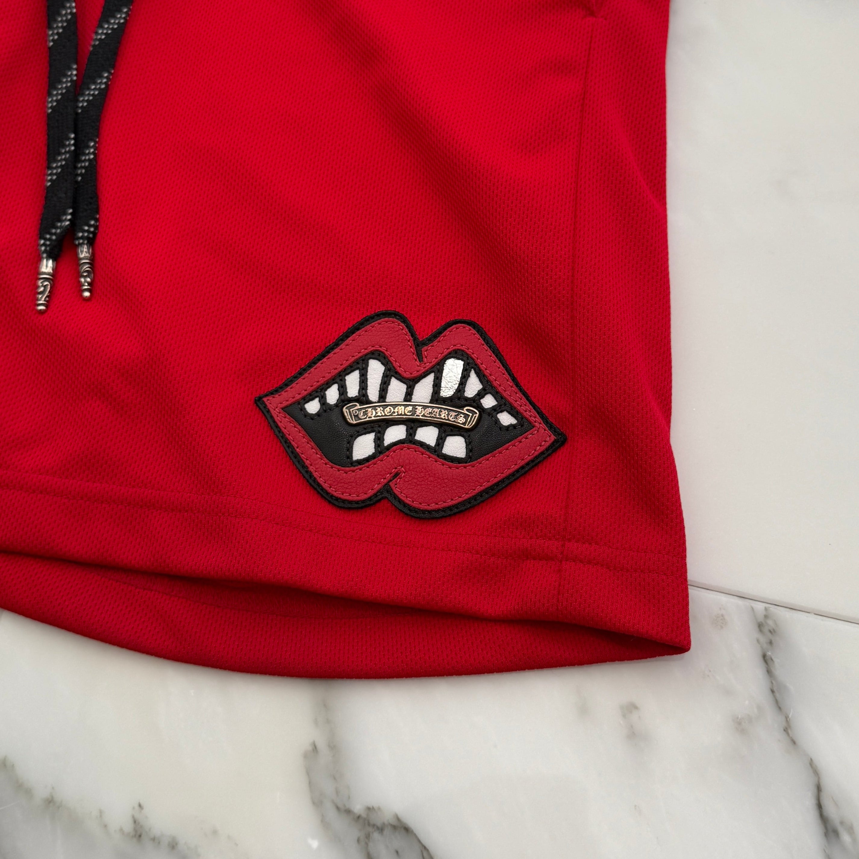 CHROME HEARTS × MATTY BOY Chomper Leather Patch Swim Shorts Size L クロムハーツ × マッティボーイ チョンパーレザーパッチ スイムショーツ サイズL