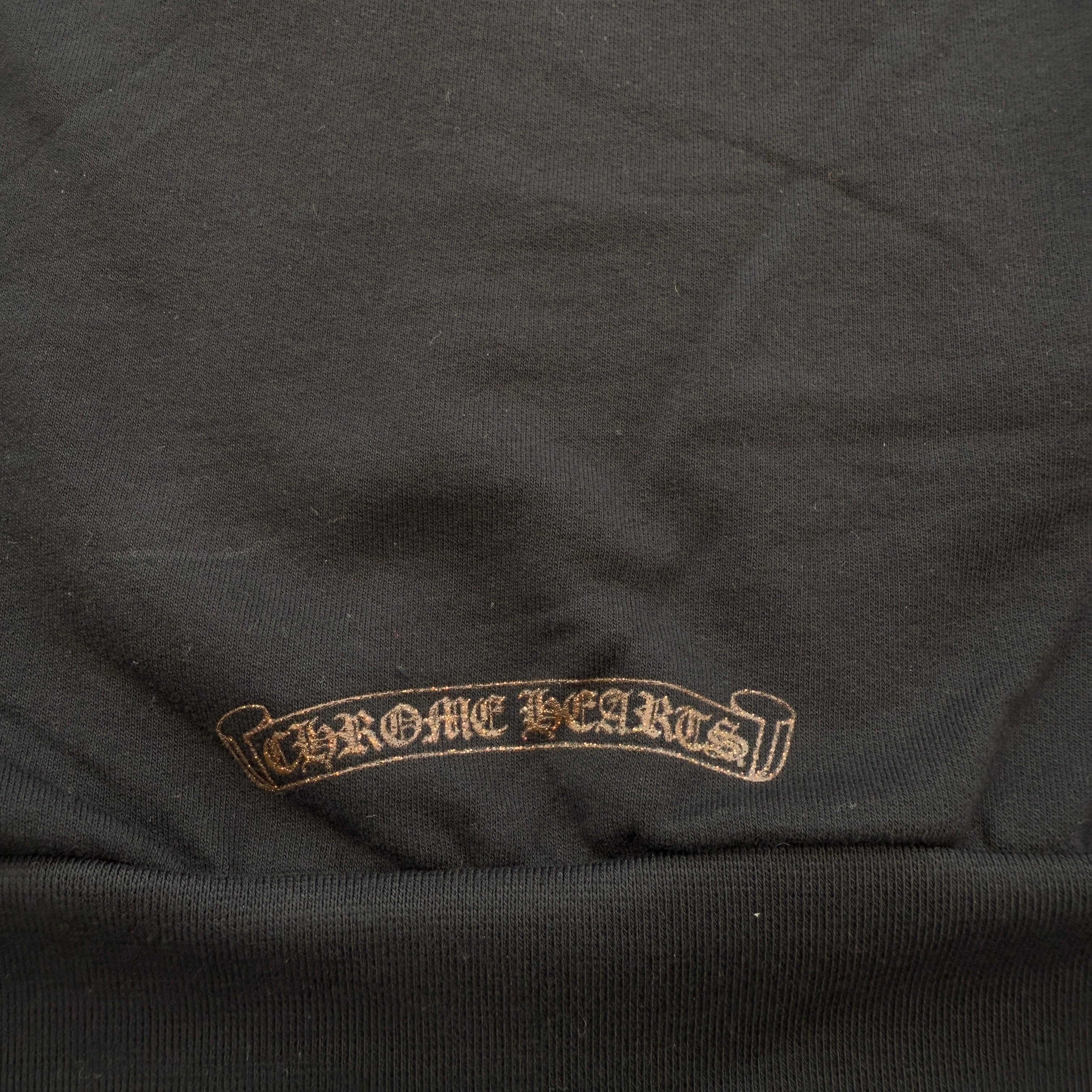 CHROME HEARTS 1988 Vertical Logo Glitter Zip Up Hoodie Size L クロムハーツ 1988 ヴァーティカルロゴ グリッタージップアップフーディ サイズL