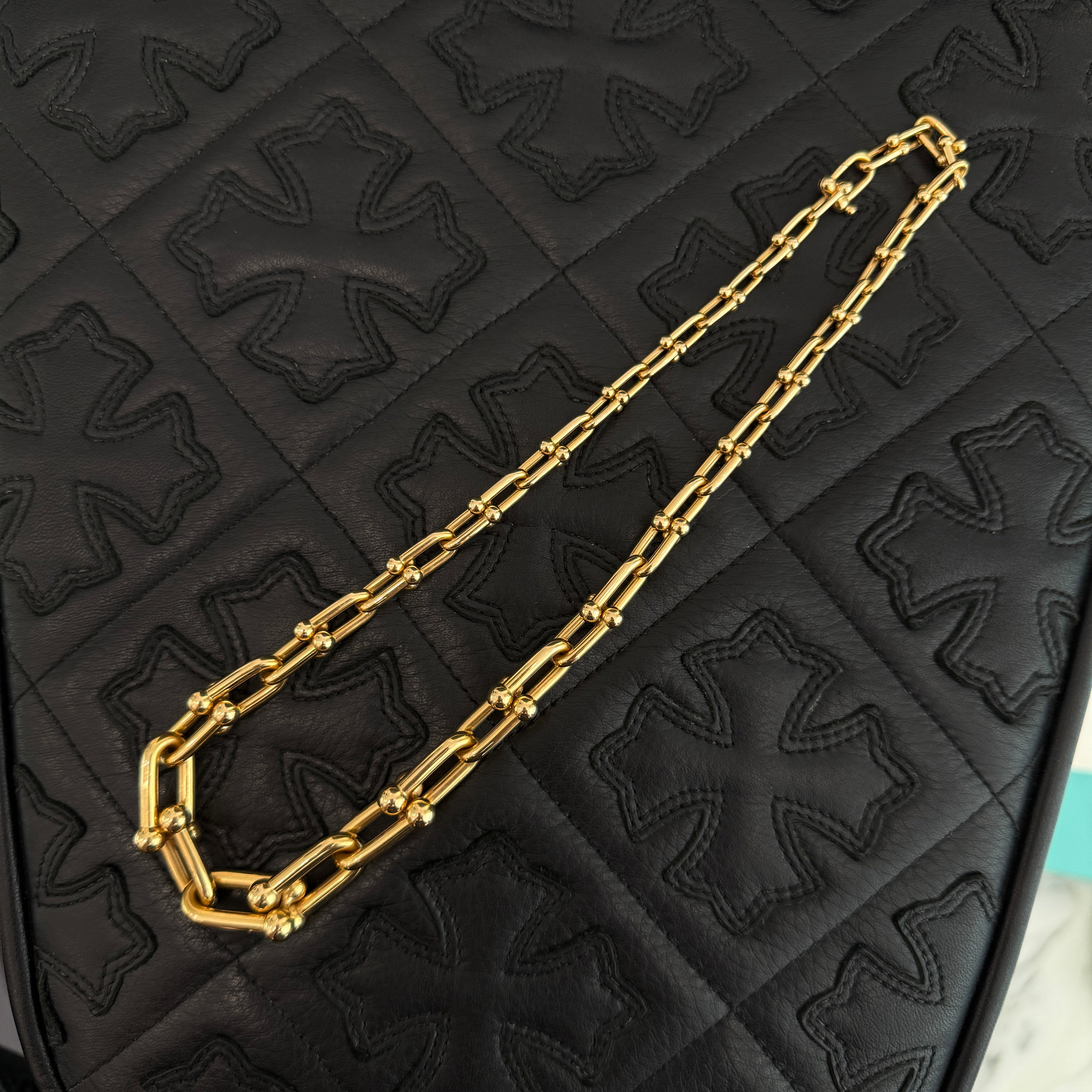Tiffany Co. 18K Yellow Gold HardWear Graduated Necklace 60153063 ティファニー 18K イエローゴールド ハードウェア グラデュエイテッド ネックレス