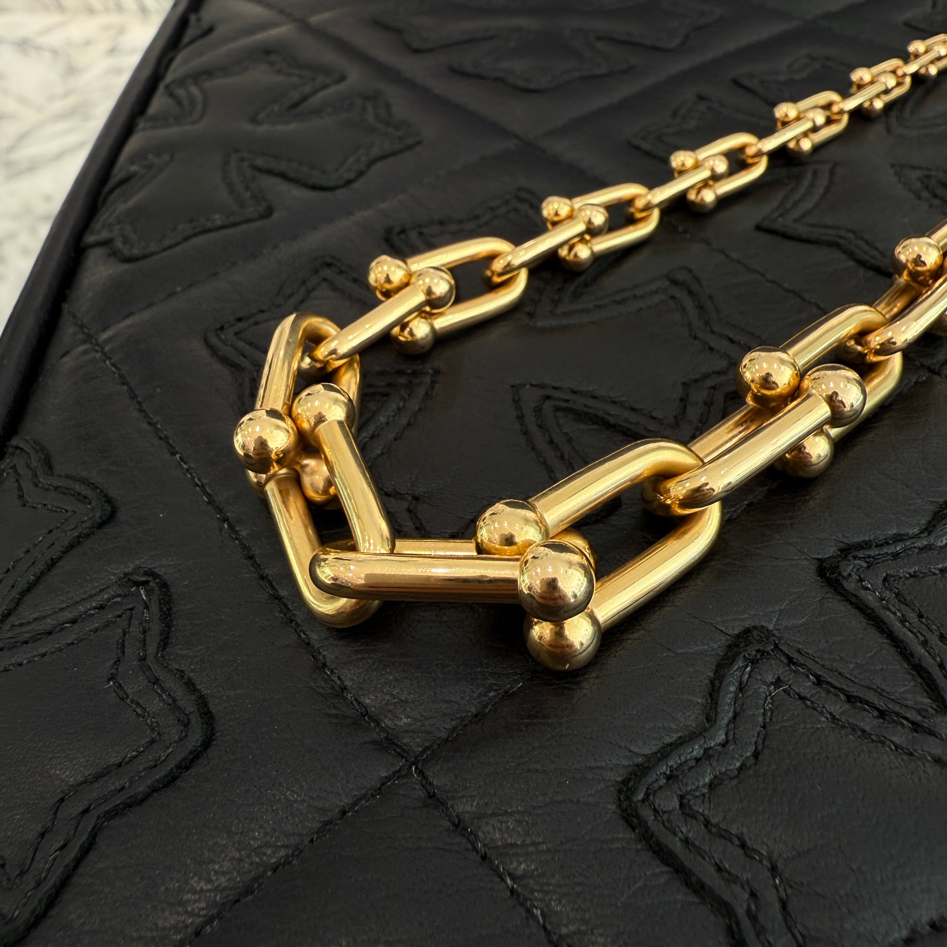 Tiffany Co. 18K Yellow Gold HardWear Graduated Necklace 60153063 ティファニー 18K イエローゴールド ハードウェア グラデュエイテッド ネックレス