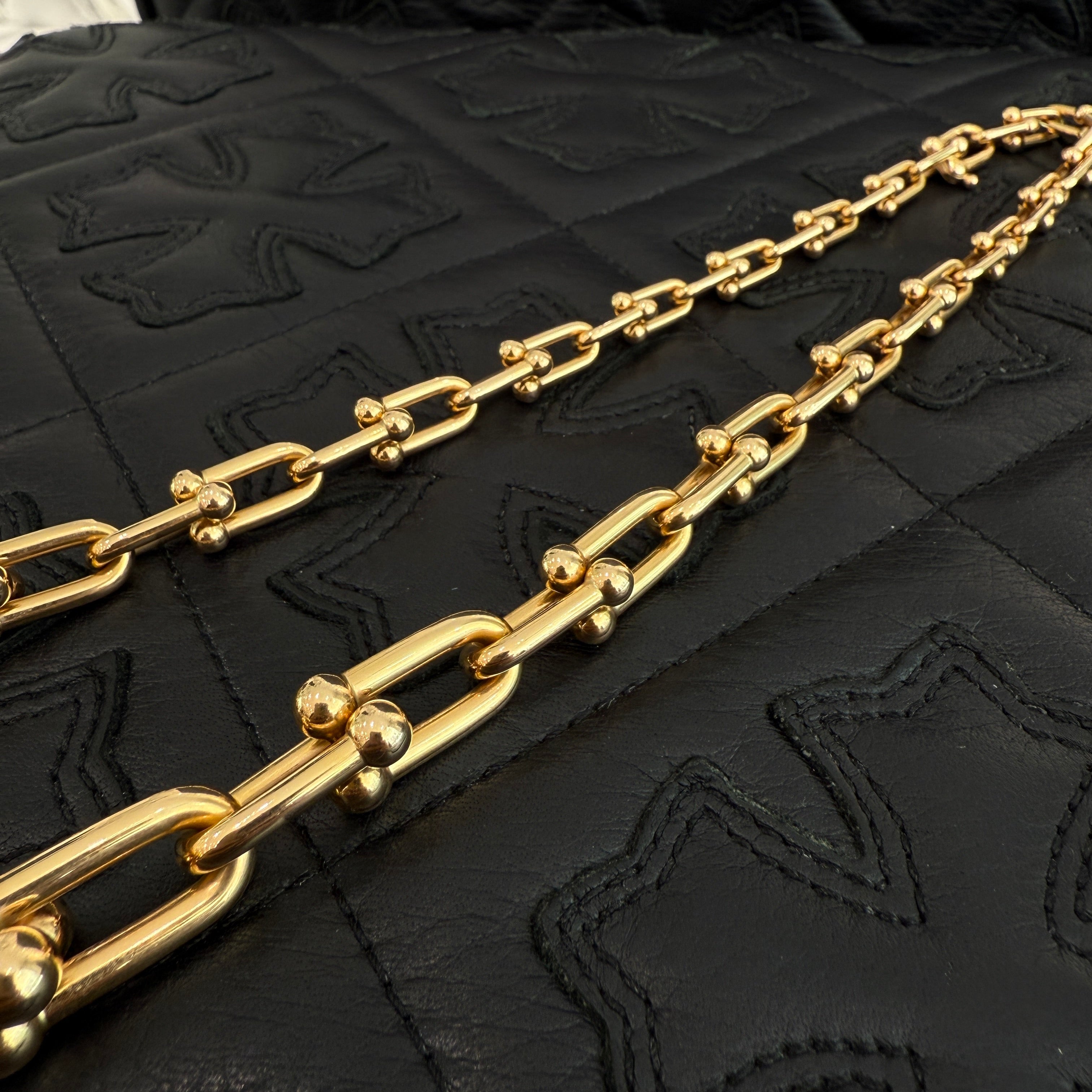 Tiffany Co. 18K Yellow Gold HardWear Graduated Necklace 60153063 ティファニー 18K イエローゴールド ハードウェア グラデュエイテッド ネックレス