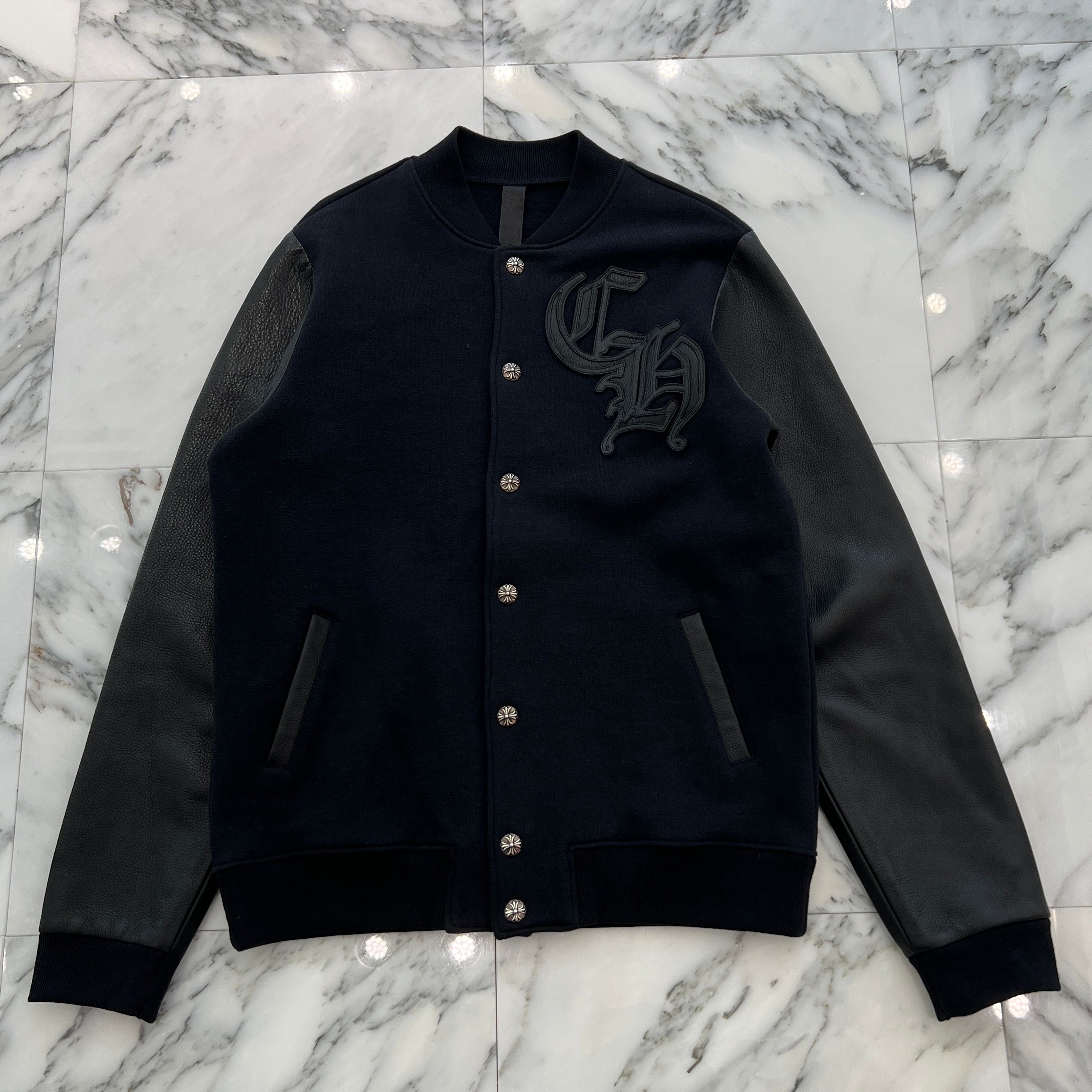 CHROME HEARTS LETTERMAN CH Patch Blouson Jacket Size L クロムハーツ レターマン CHパッチ ブルゾンジャケット サイズL