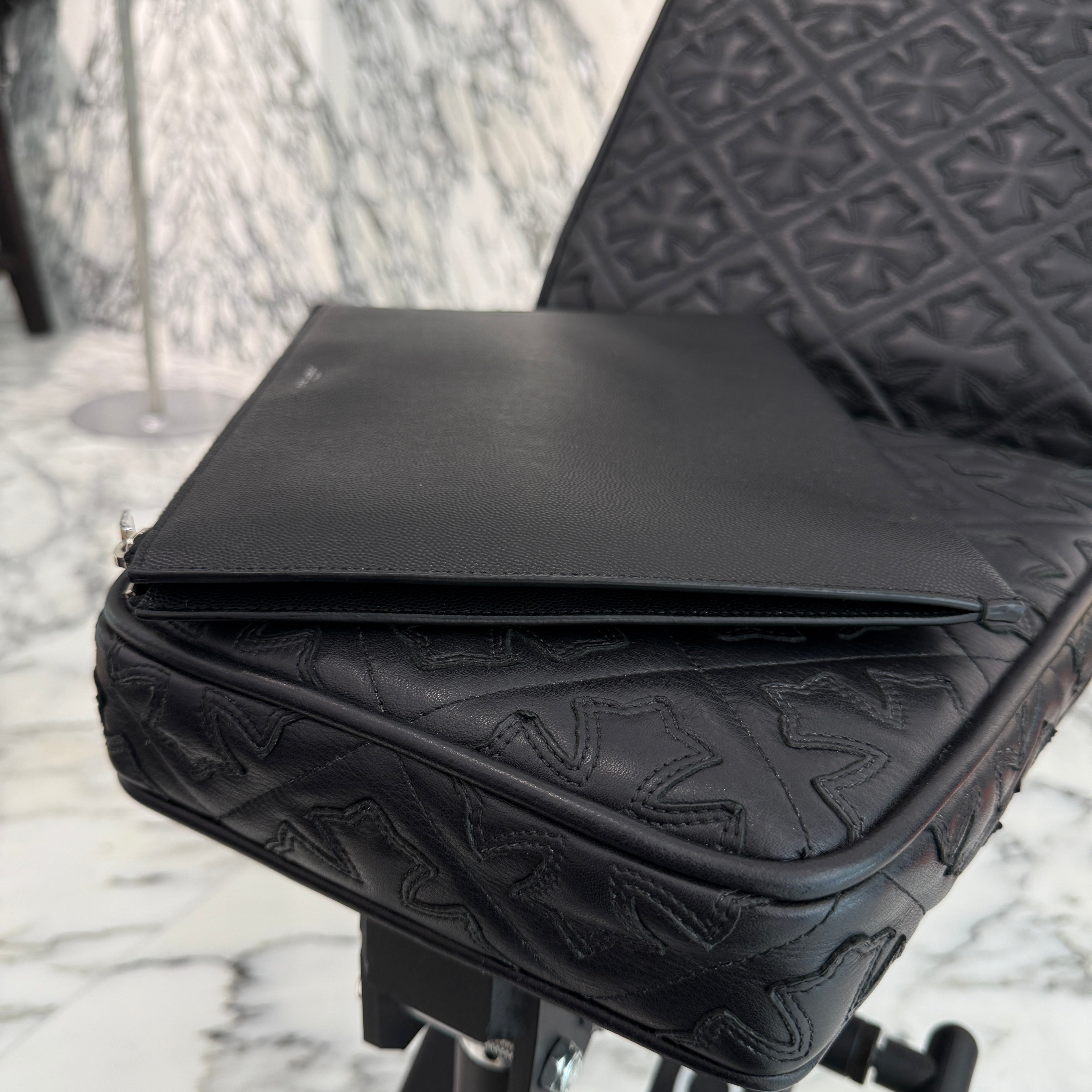 SAINT LAURENT PARIS Zip Leather Clutch Bag 3759500418 サンローランパリ ジップ レザー クラッチバッグ