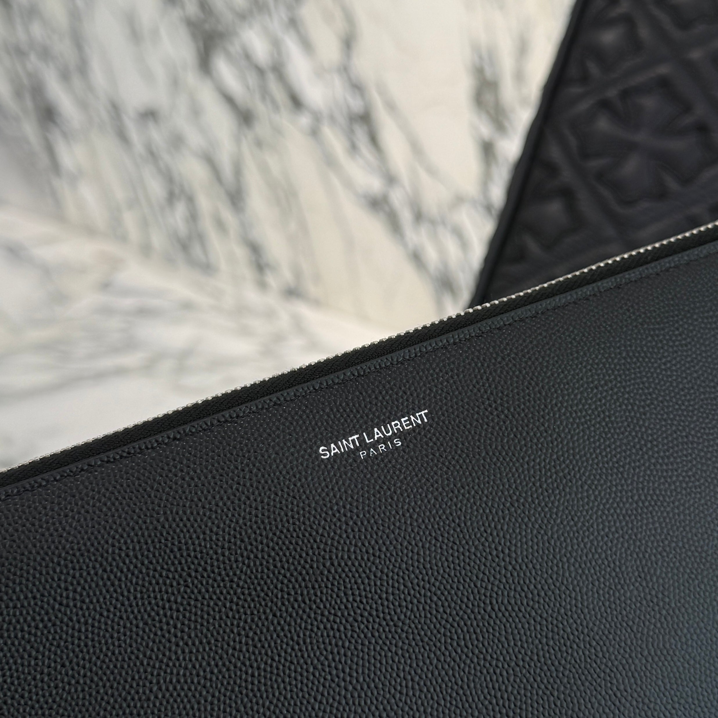 SAINT LAURENT PARIS Zip Leather Clutch Bag 3759500418 サンローランパリ ジップ レザー クラッチバッグ