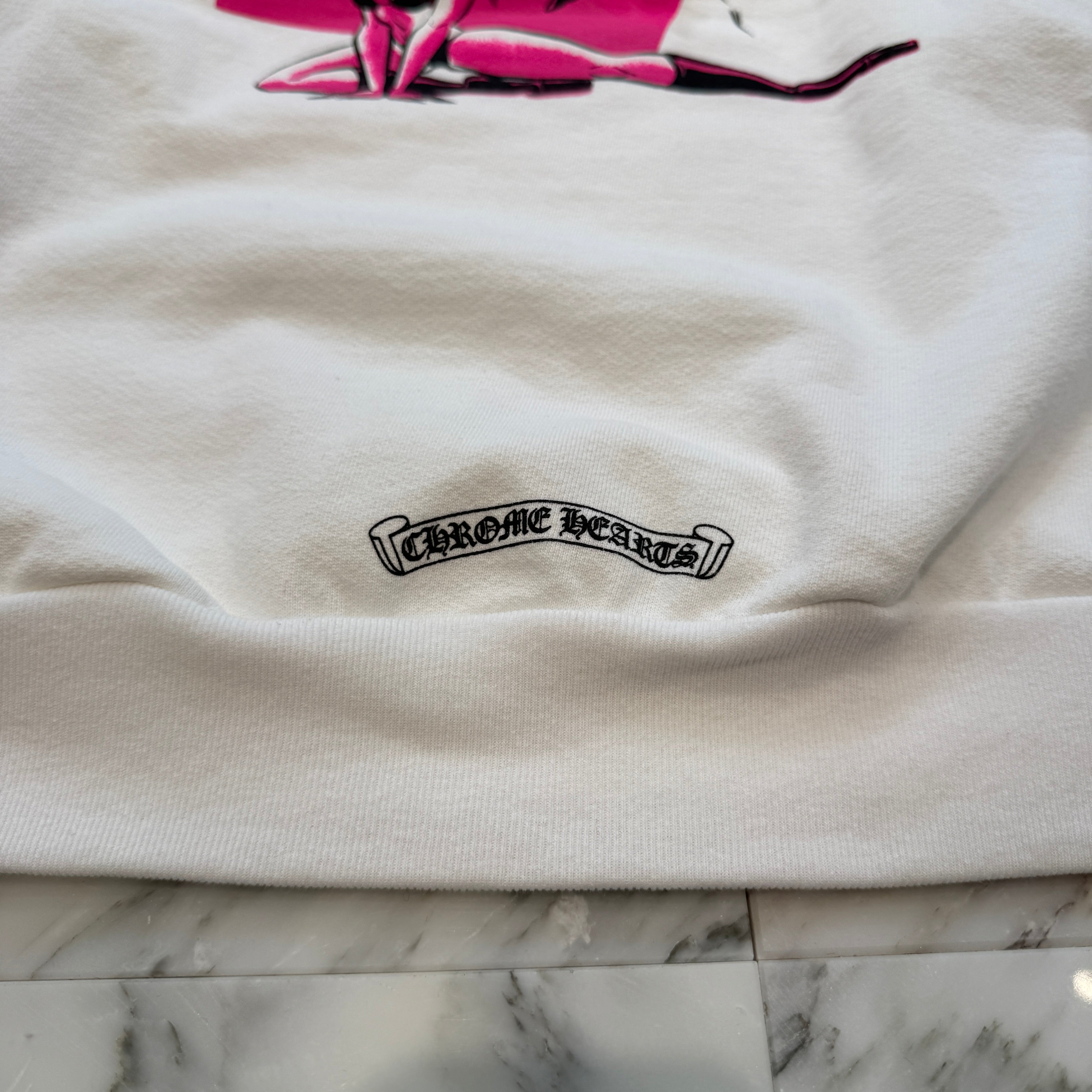 CHROME HEARTS × DEADLLY DOLL Crew Neck Sweat Shirt Size XL クロムハーツ × デッドリードール クルーネックスウェットシャツ サイズXL