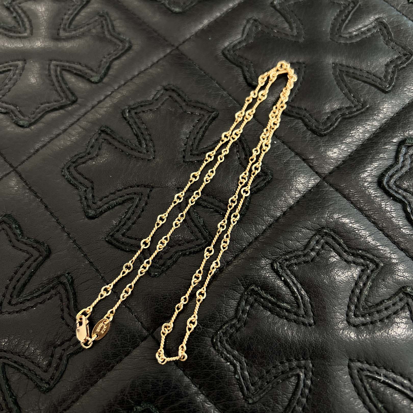 CHROME HEARTS 22K Twist Chain Necklace Size 18 Inch クロムハーツ