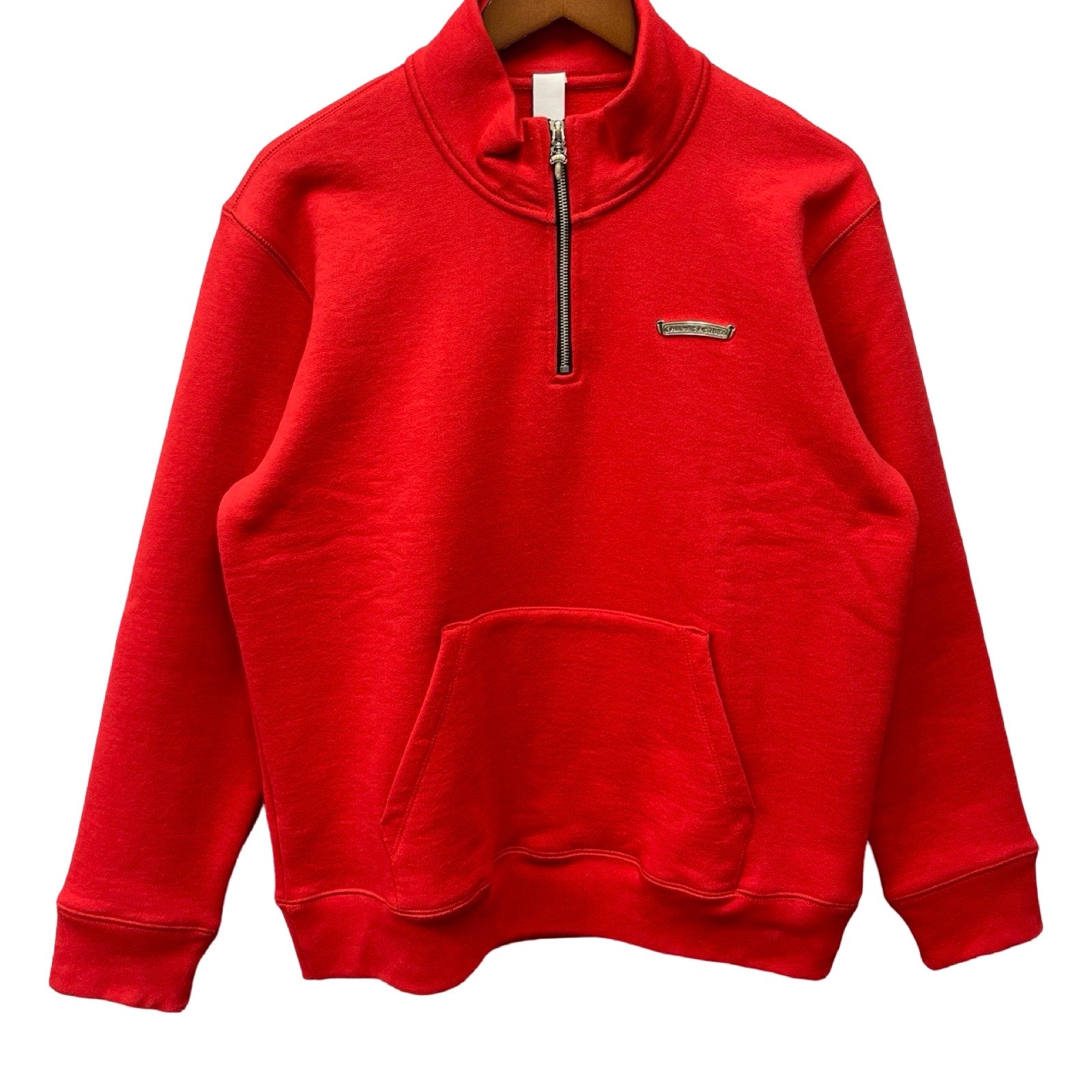 CHROME HEARTS Y NOT King Taco 3 Cemetery Cross Half Zip Sweat Shirt Size S