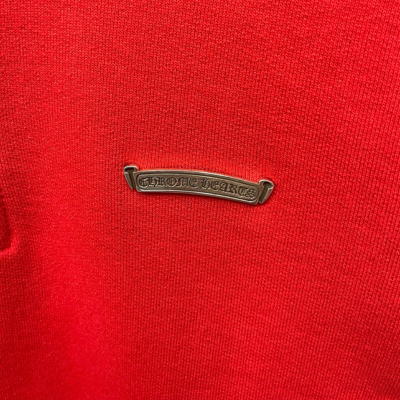 CHROME HEARTS Y NOT King Taco 3 Cemetery Cross Half Zip Sweat Shirt Size S