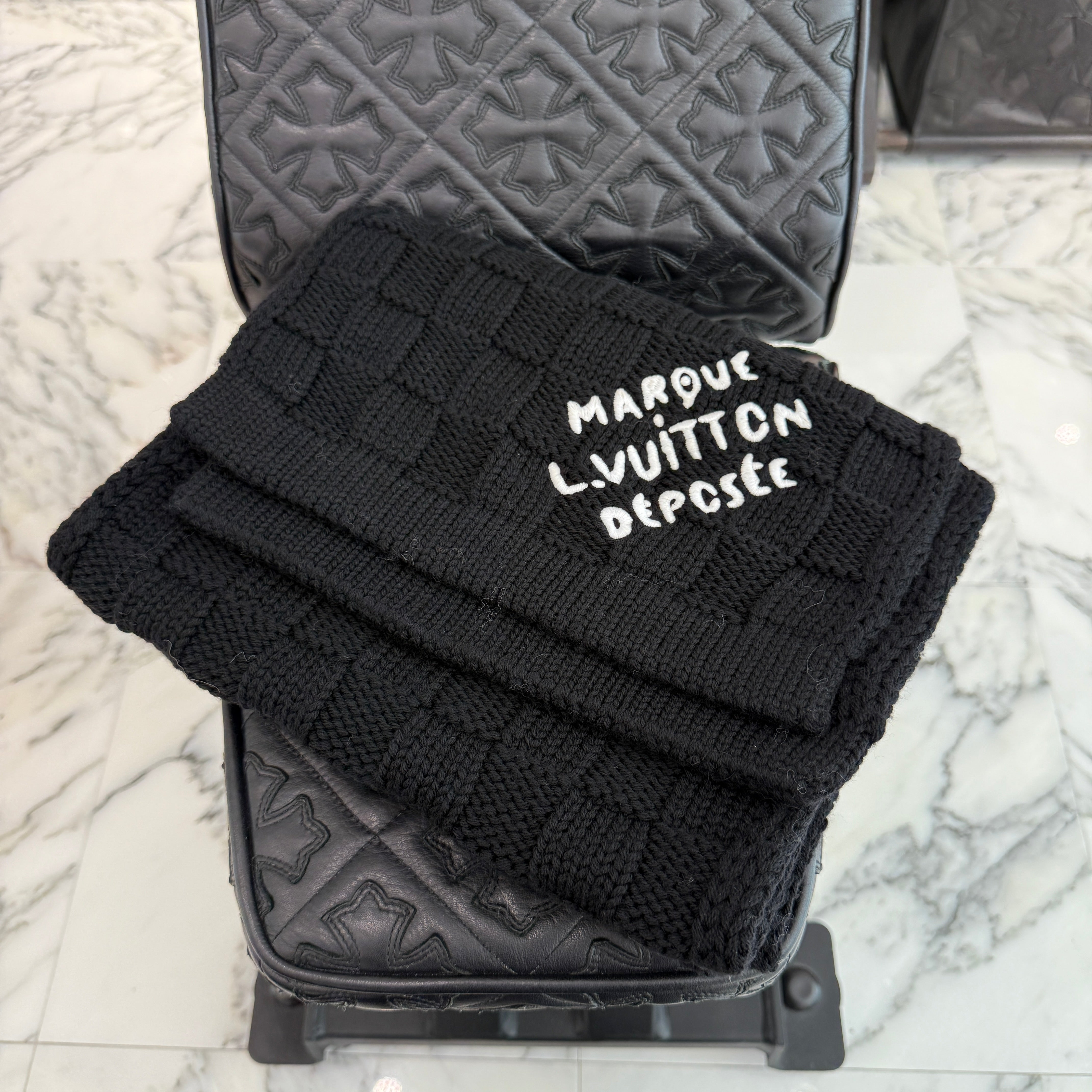 LOUIS VUITTON 2024AW LV Damier Heritage Snug Scarf M90841 ルイヴィトン LV ダミエ ヘリステージ スナッグ マフラー