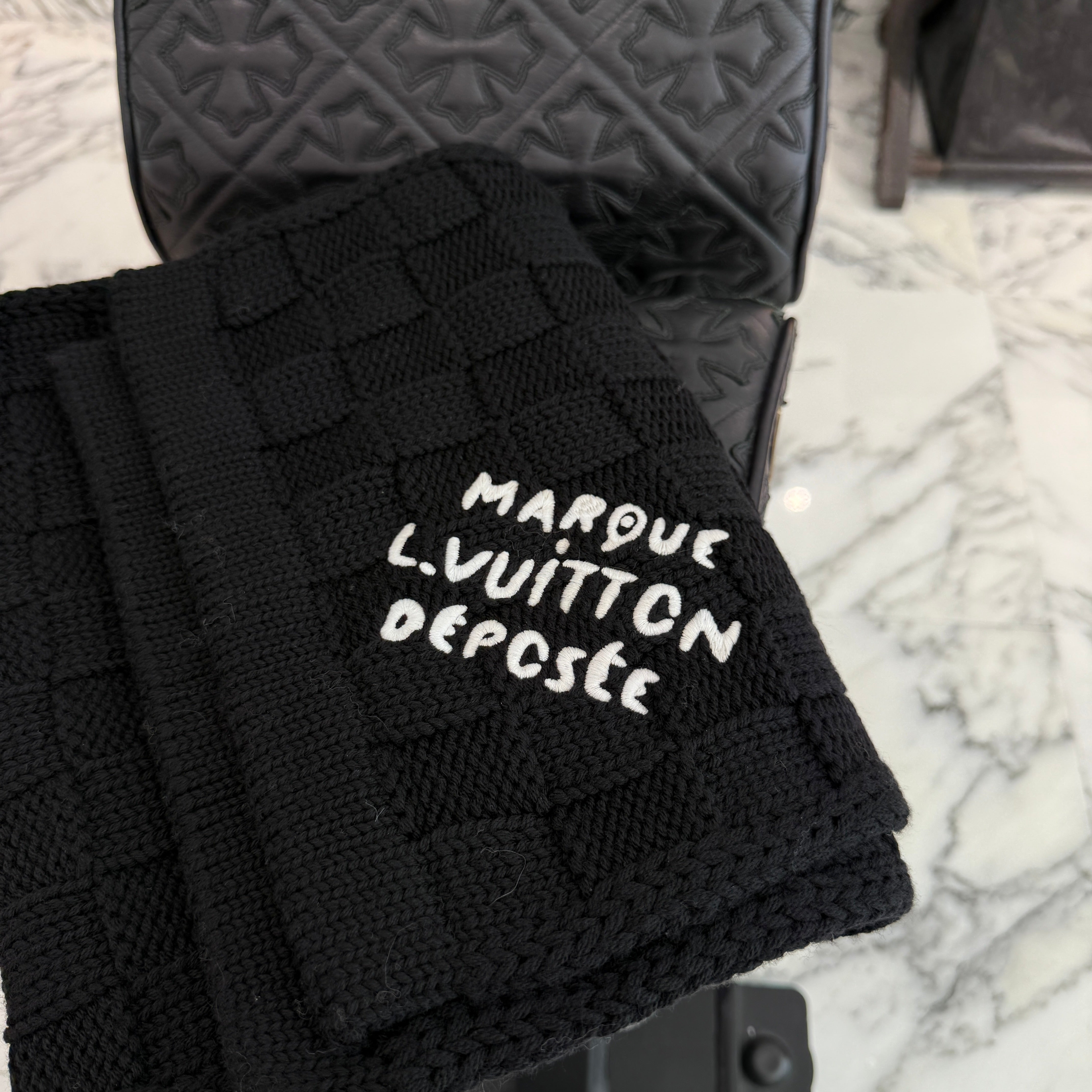 LOUIS VUITTON 2024AW LV Damier Heritage Snug Scarf M90841 ルイ