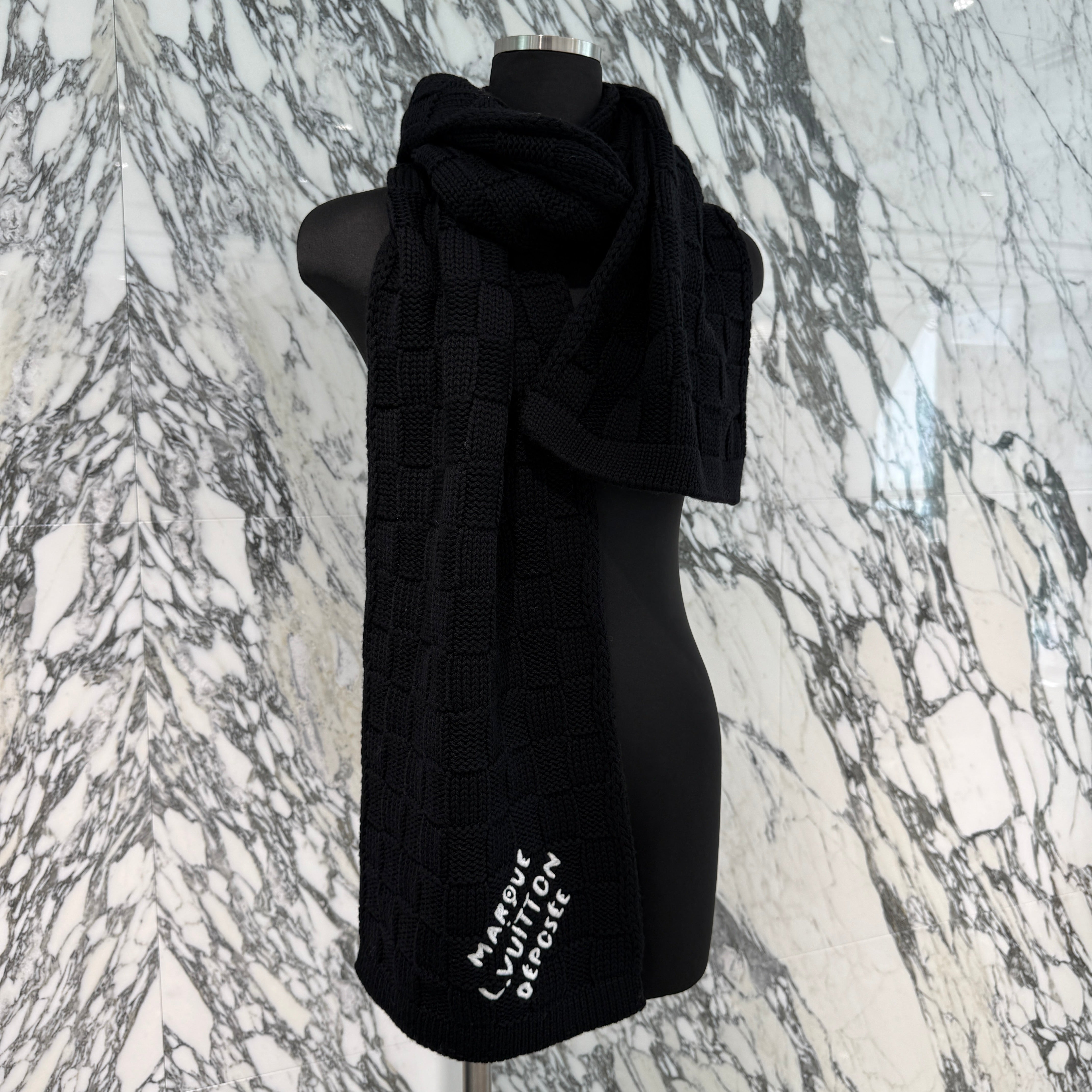 LOUIS VUITTON 2024AW LV Damier Heritage Snug Scarf M90841 ルイヴィトン LV ダミエ ヘリステージ スナッグ マフラー